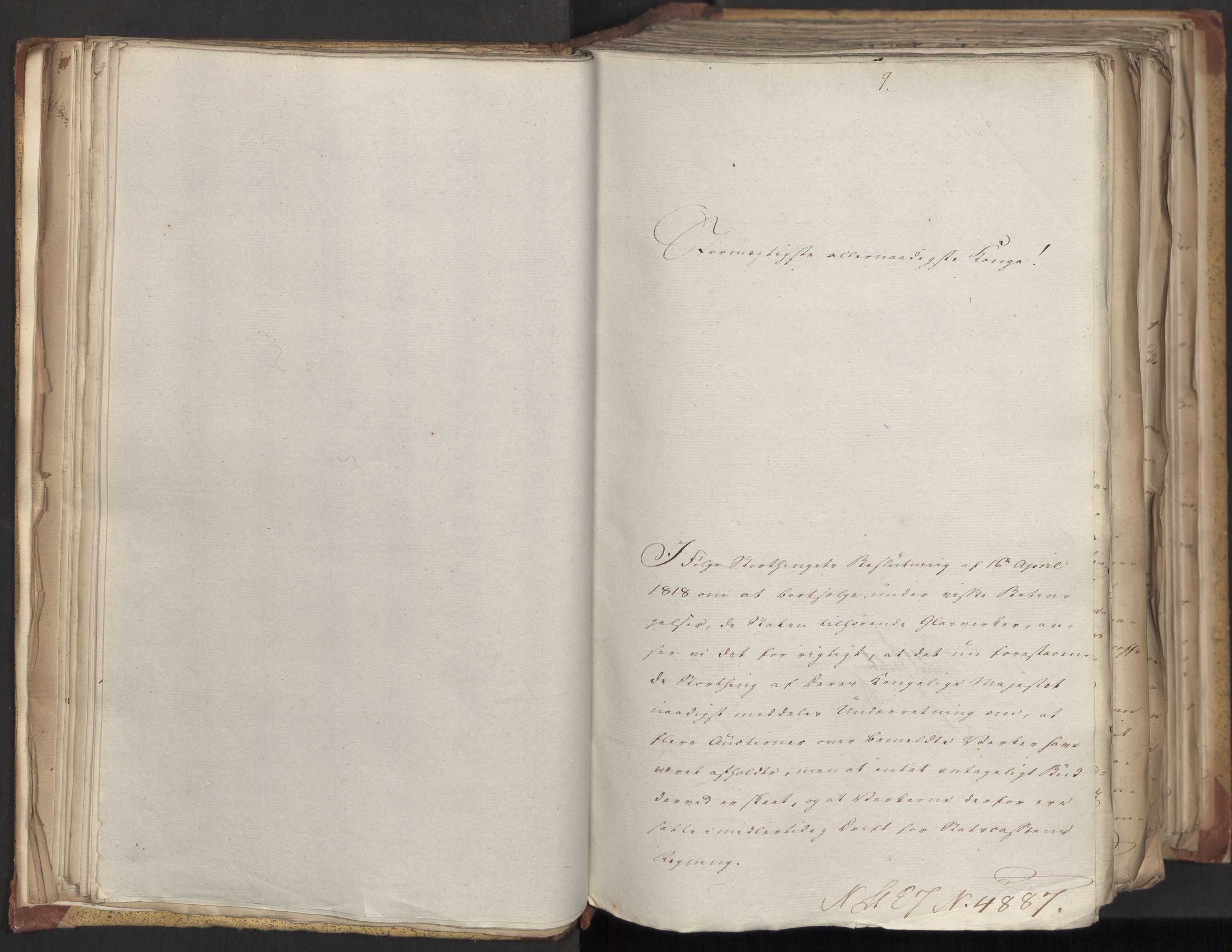 Statsrådsavdelingen i Stockholm, AV/RA-S-1003/D/Da/L0025: Regjeringsinnstillinger nr. 4873-5062, 1821, s. 41