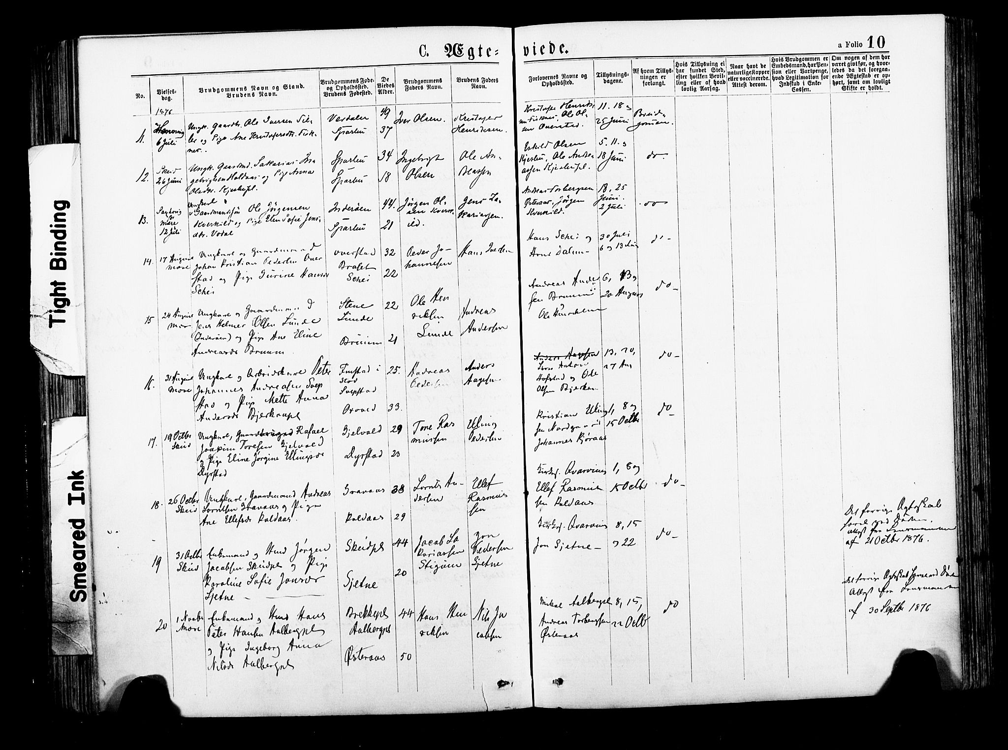 Ministerialprotokoller, klokkerbøker og fødselsregistre - Nord-Trøndelag, SAT/A-1458/735/L0348: Ministerialbok nr. 735A09 /1, 1873-1883, s. 10