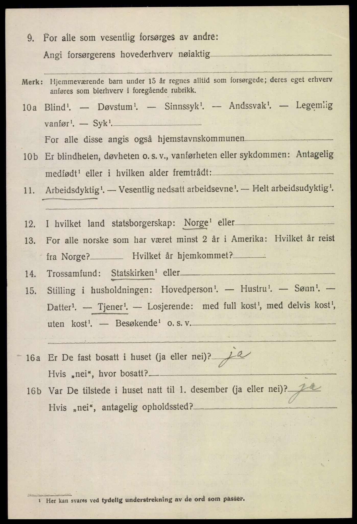 SAH, Folketelling 1920 for 0514 Lom herred, 1920, s. 3395