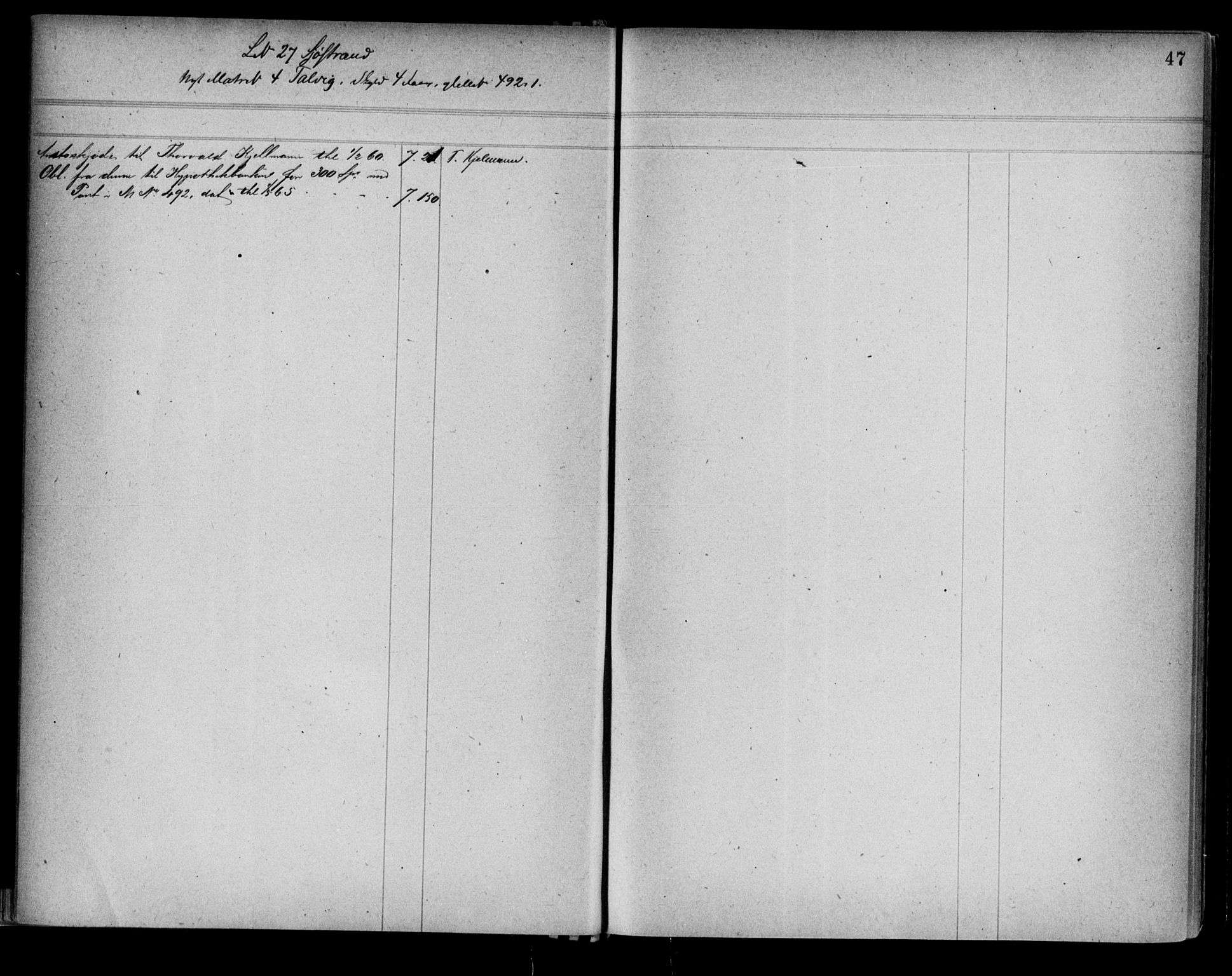 Alta fogderi/sorenskriveri, AV/SATØ-SATØ-5/1/K/Kb/Kba/L0009pantereg: Panteregister nr. 9, 1776, s. 47