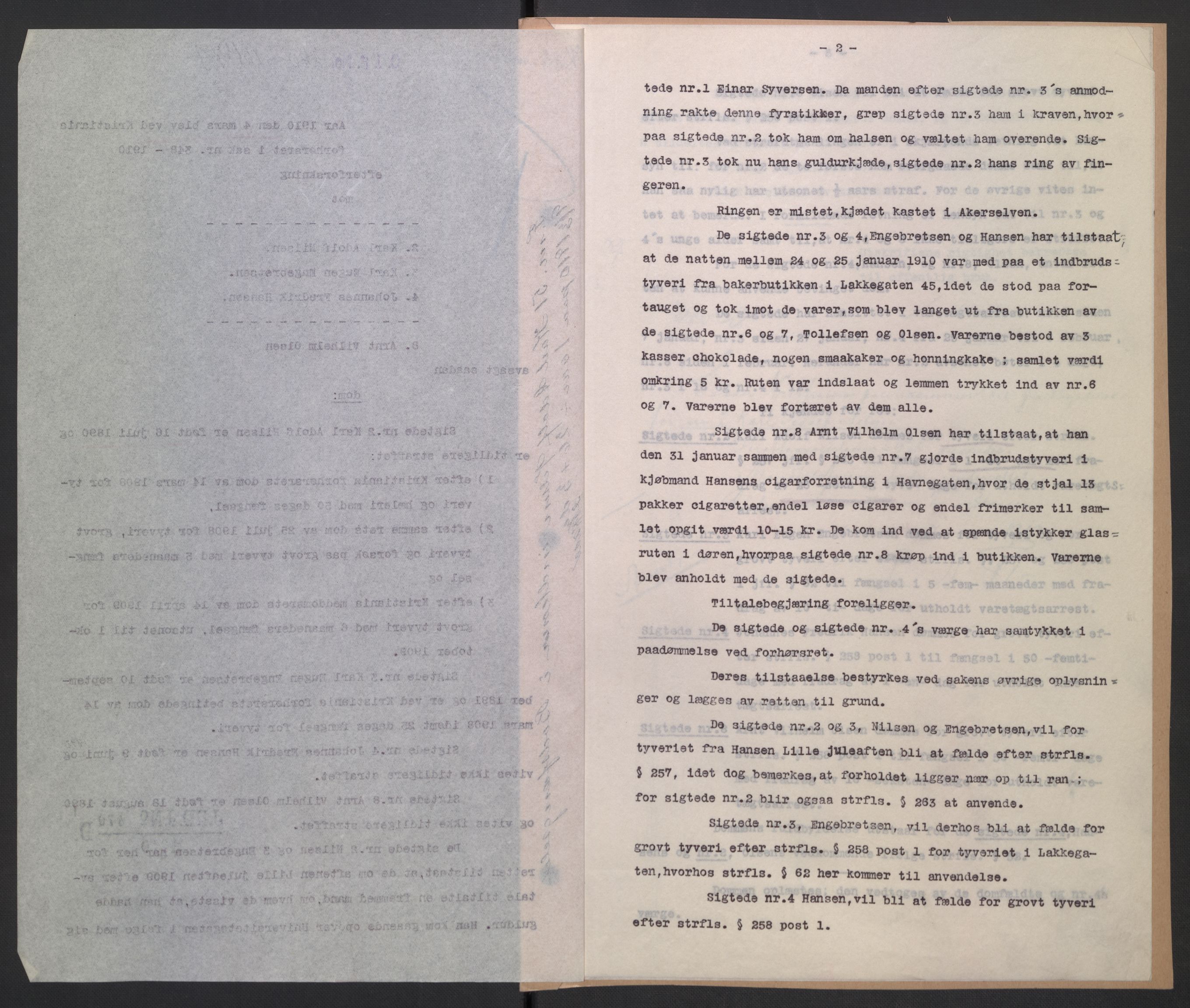 Botsfengslet, AV/RA-S-1539/D/Dn/L0331: Domsakter nr. 49n - 83n, 1910, s. 253