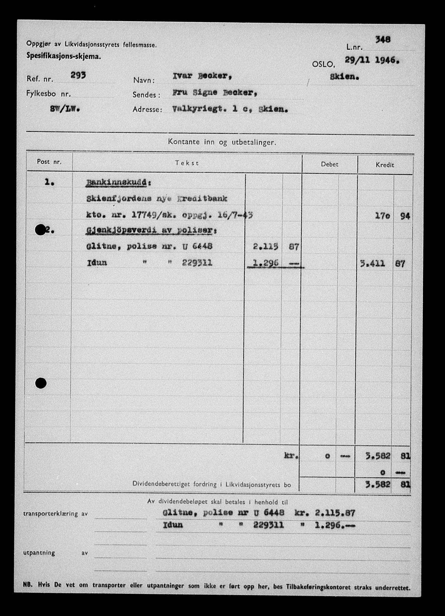 Justisdepartementet, Tilbakeføringskontoret for inndratte formuer, RA/S-1564/H/Hc/Hcd/L0990: --, 1945-1947, s. 228