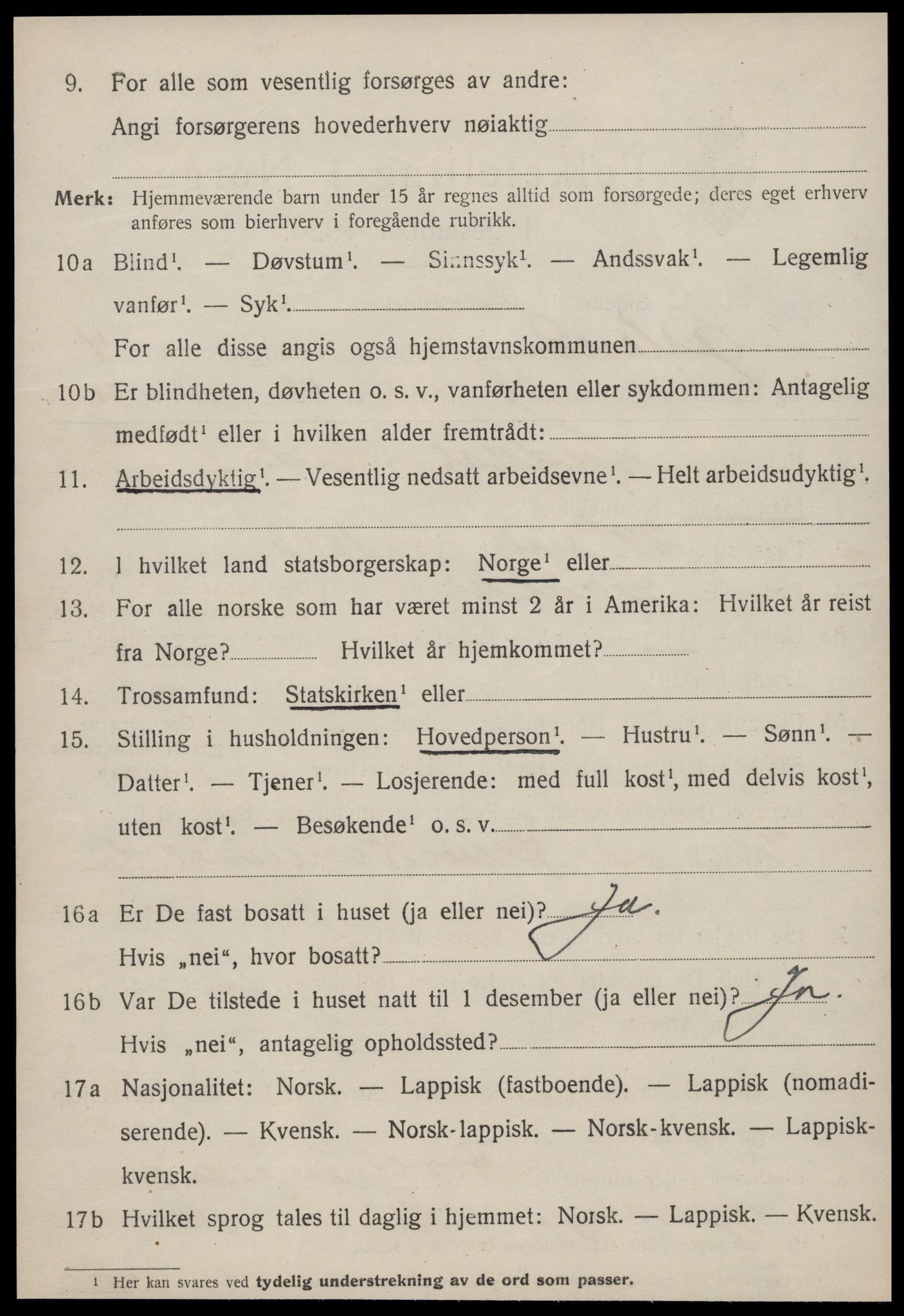 SAT, Folketelling 1920 for 1621 Ørland herred, 1920, s. 3864