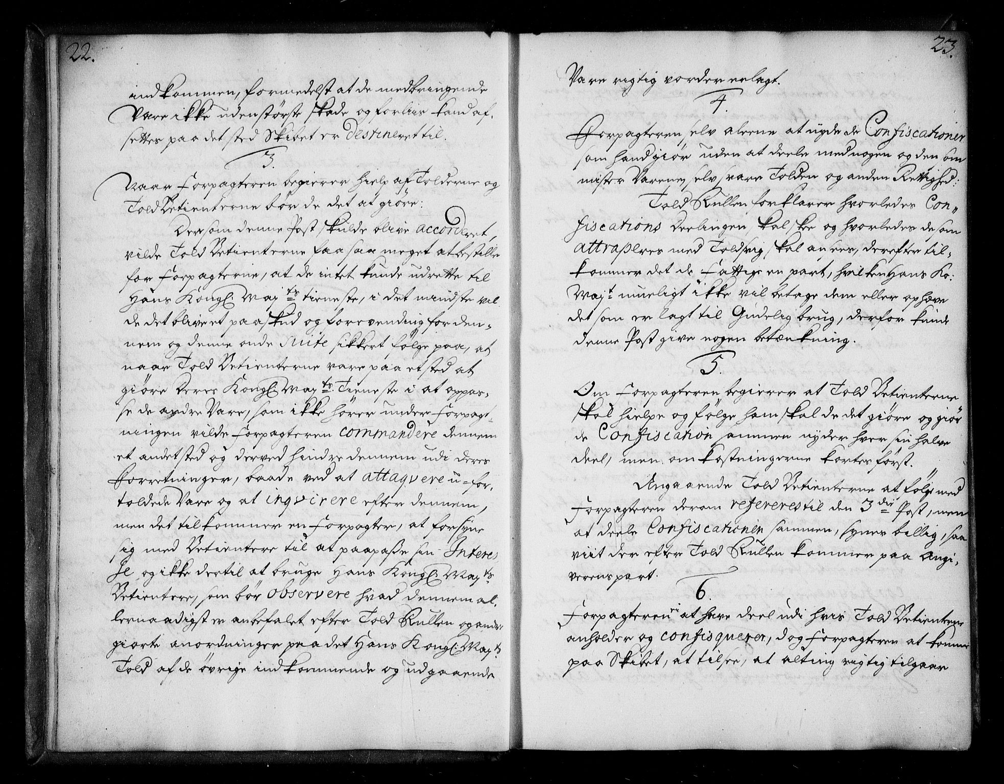 Stattholderembetet 1572-1771, AV/RA-EA-2870/Be/L0009: Allmenn kopibok, ikke autorisert, 1727-1729, s. 22-23