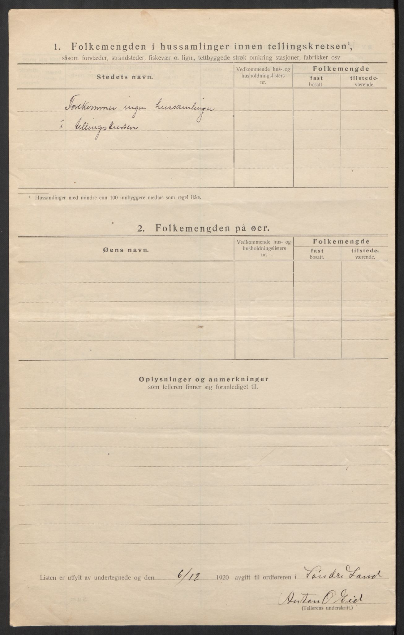 SAH, Folketelling 1920 for 0536 Søndre Land herred, 1920, s. 23