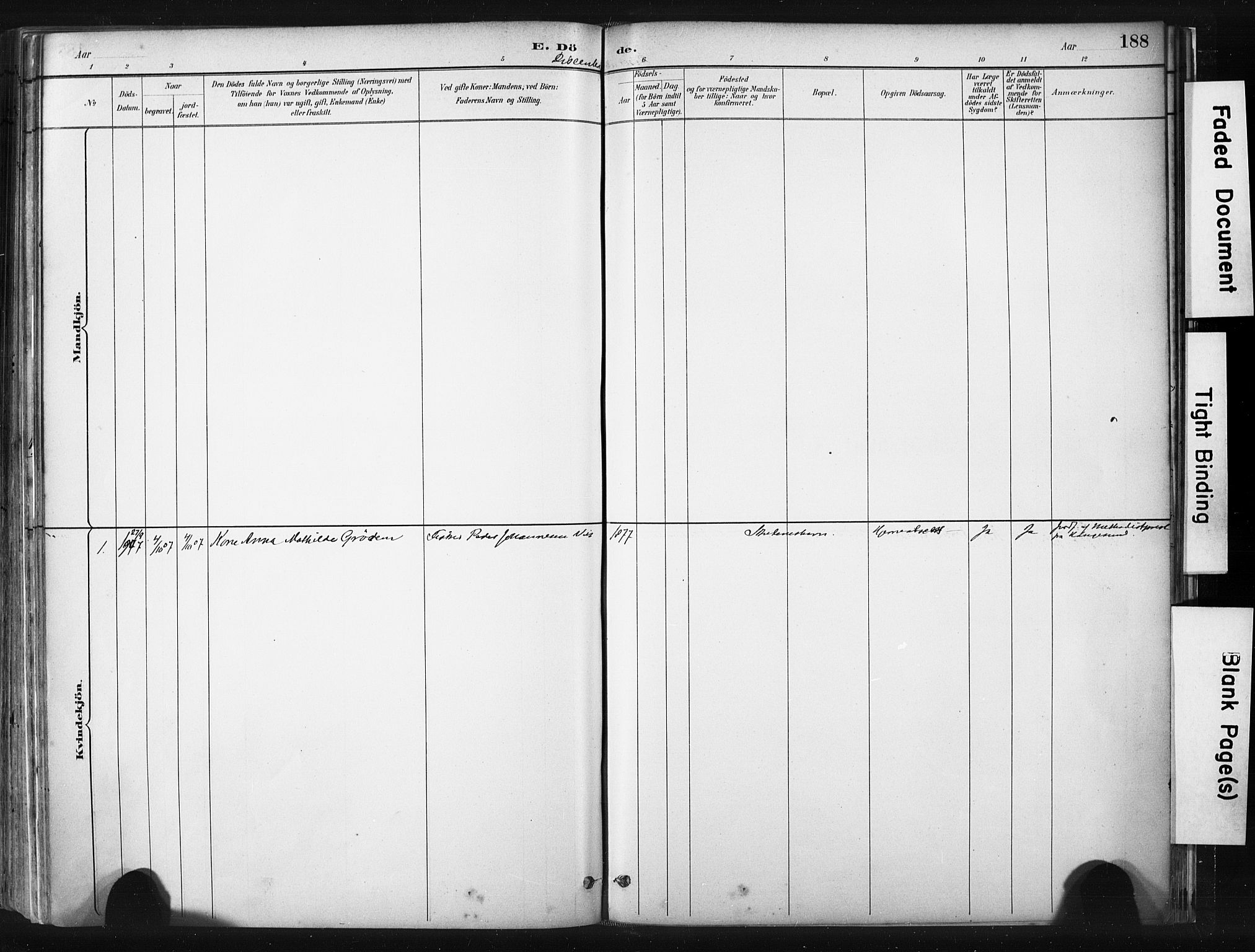 Skudenes sokneprestkontor, SAST/A -101849/H/Ha/Haa/L0008: Ministerialbok nr. A 5, 1882-1912, s. 188