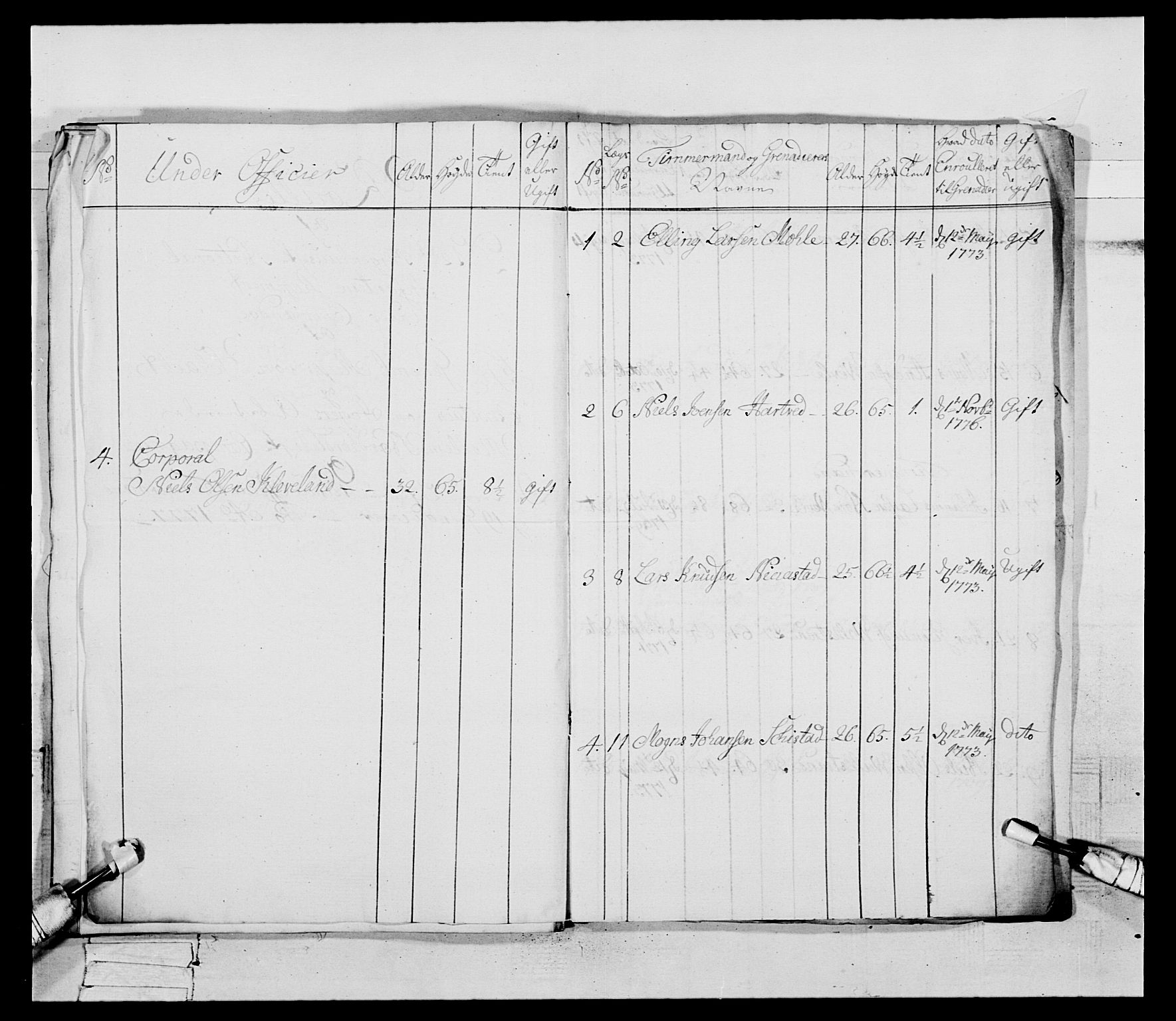 Generalitets- og kommissariatskollegiet, Det kongelige norske kommissariatskollegium, AV/RA-EA-5420/E/Eh/L0094: 2. Bergenhusiske nasjonale infanteriregiment, 1776-1779, s. 180