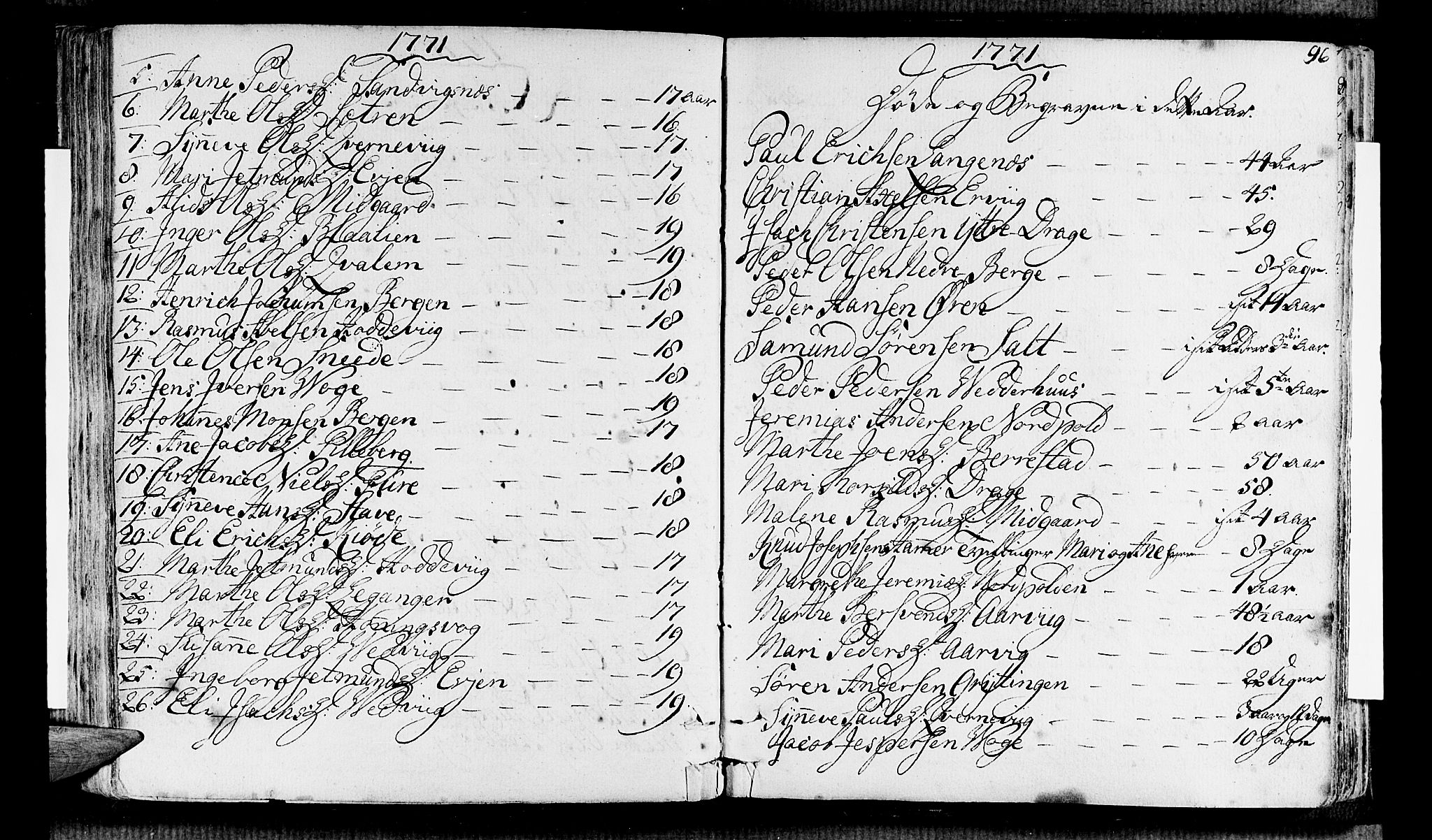 Selje sokneprestembete, AV/SAB-A-99938/H/Ha/Haa/Haaa: Ministerialbok nr. A 5, 1760-1782, s. 96