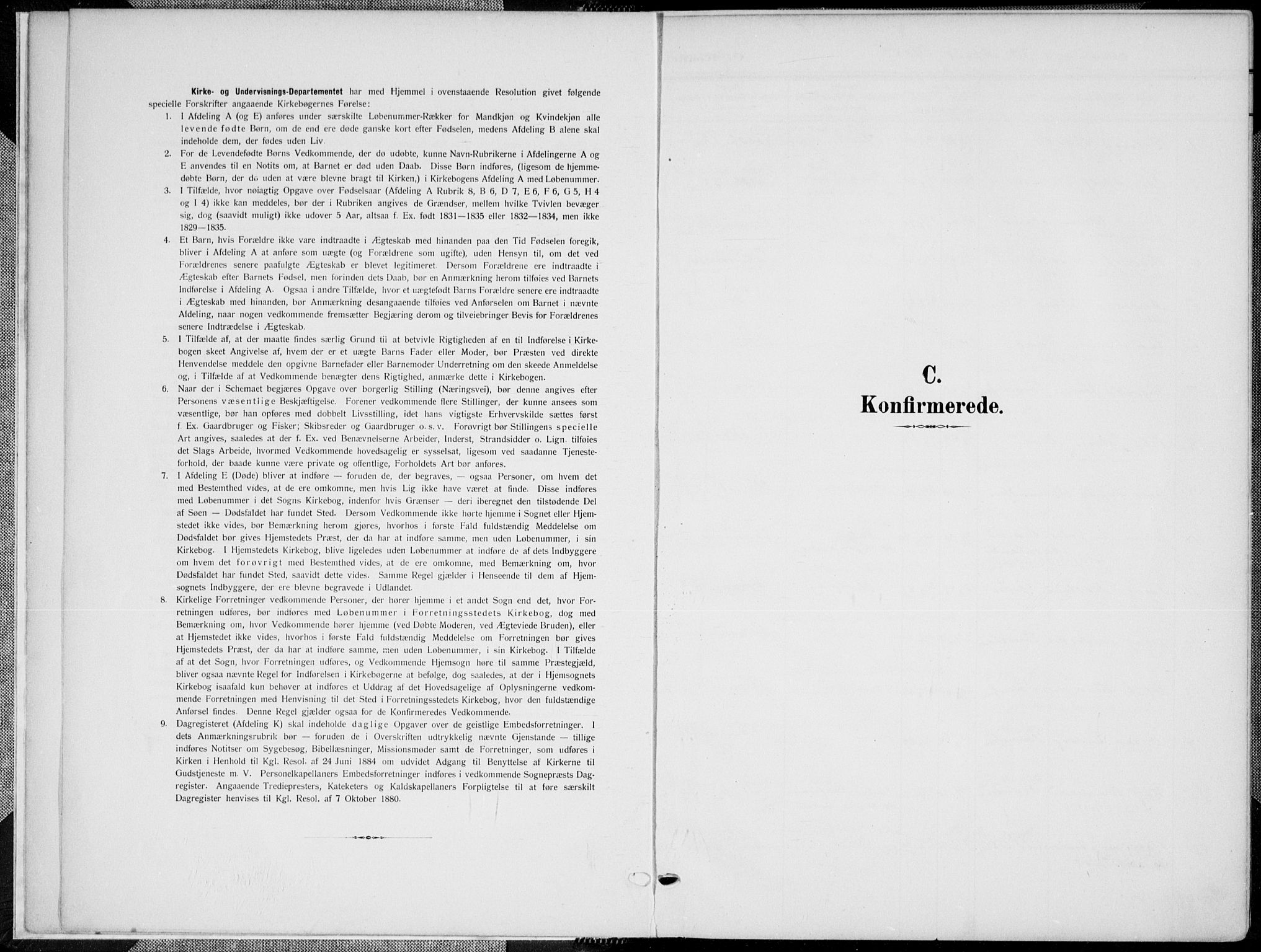Kristiansand domprosti, SAK/1112-0006/F/Fa/L0022: Ministerialbok nr. A 21, 1905-1916