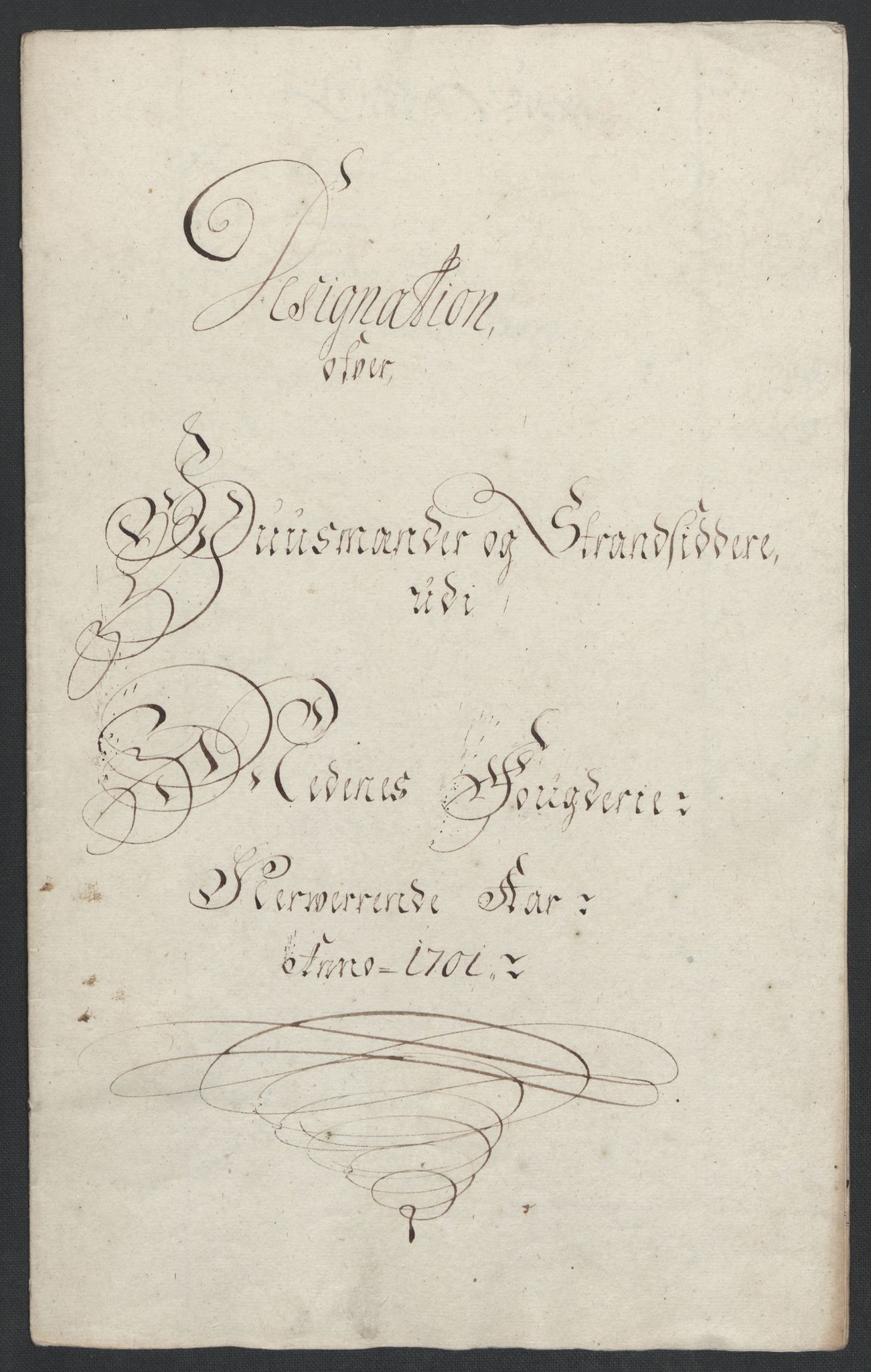 Rentekammeret inntil 1814, Reviderte regnskaper, Fogderegnskap, RA/EA-4092/R39/L2315: Fogderegnskap Nedenes, 1700-1701, s. 244