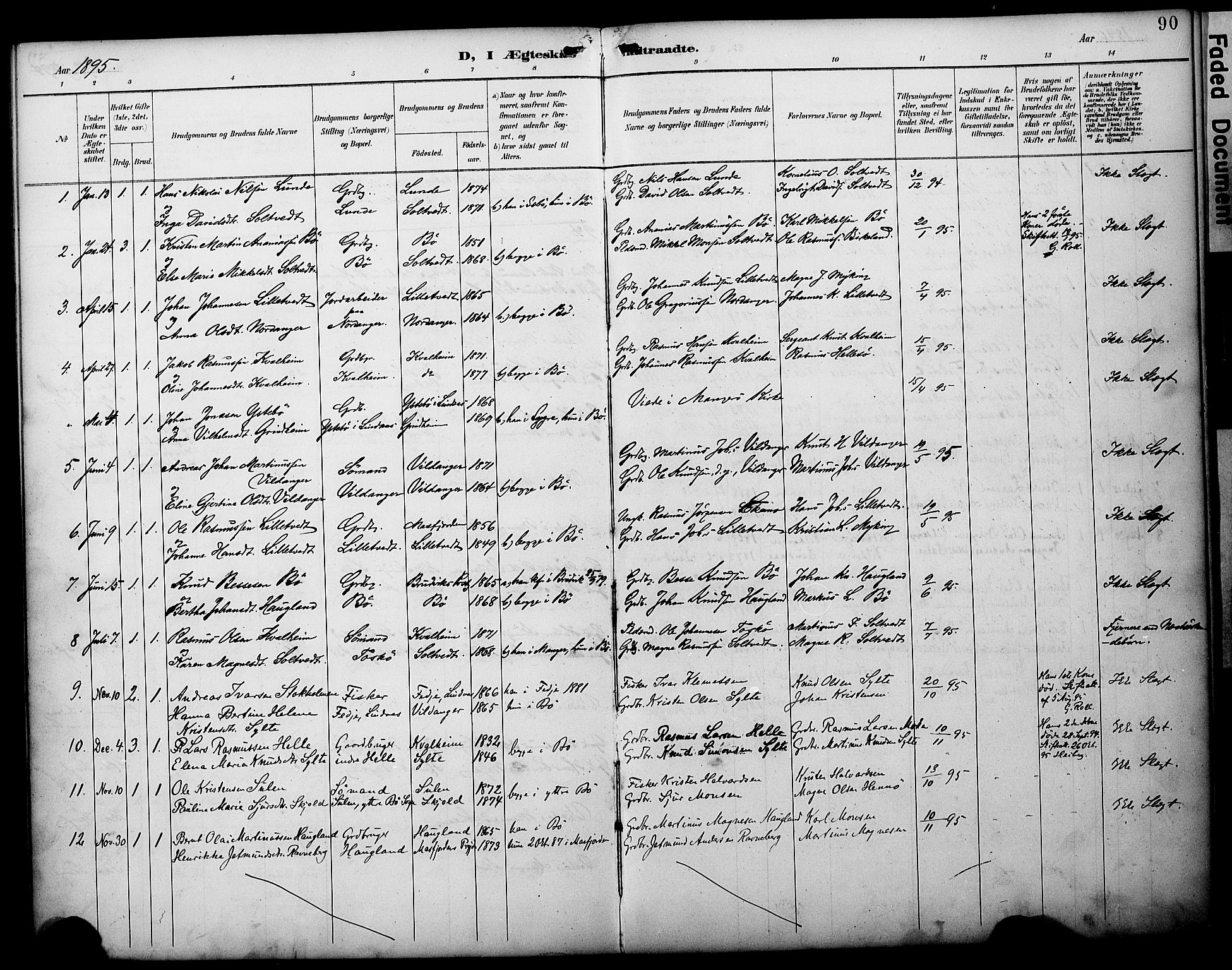 Manger sokneprestembete, AV/SAB-A-76801/H/Haa: Ministerialbok nr. C 2, 1891-1902, s. 90