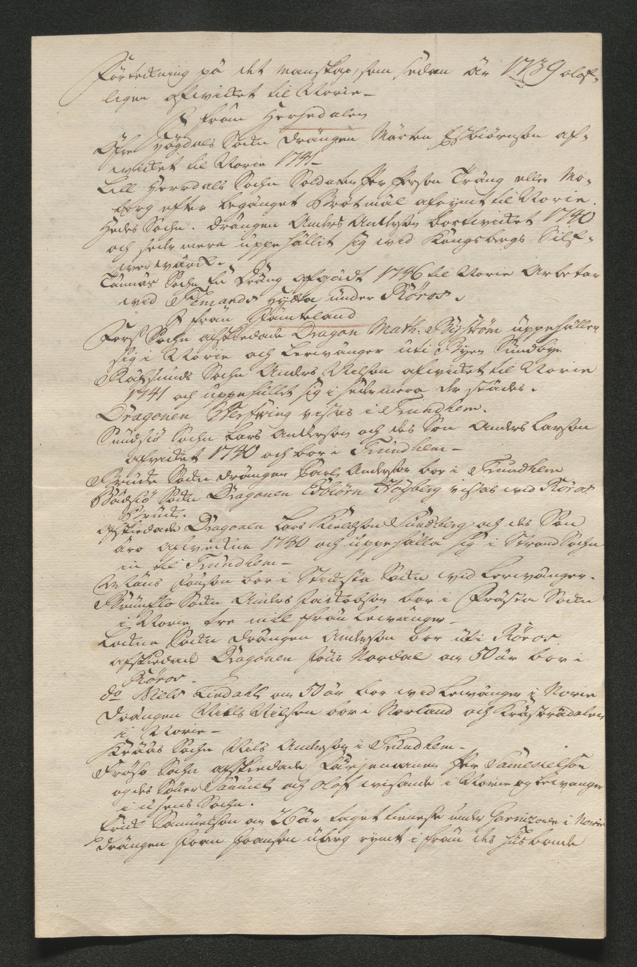 Larvik grevskap, AV/SAKO-A-1056/F/Ff/Ffb/L0018/0001: Brev / Spesielle saker, 1716-1748, s. 223
