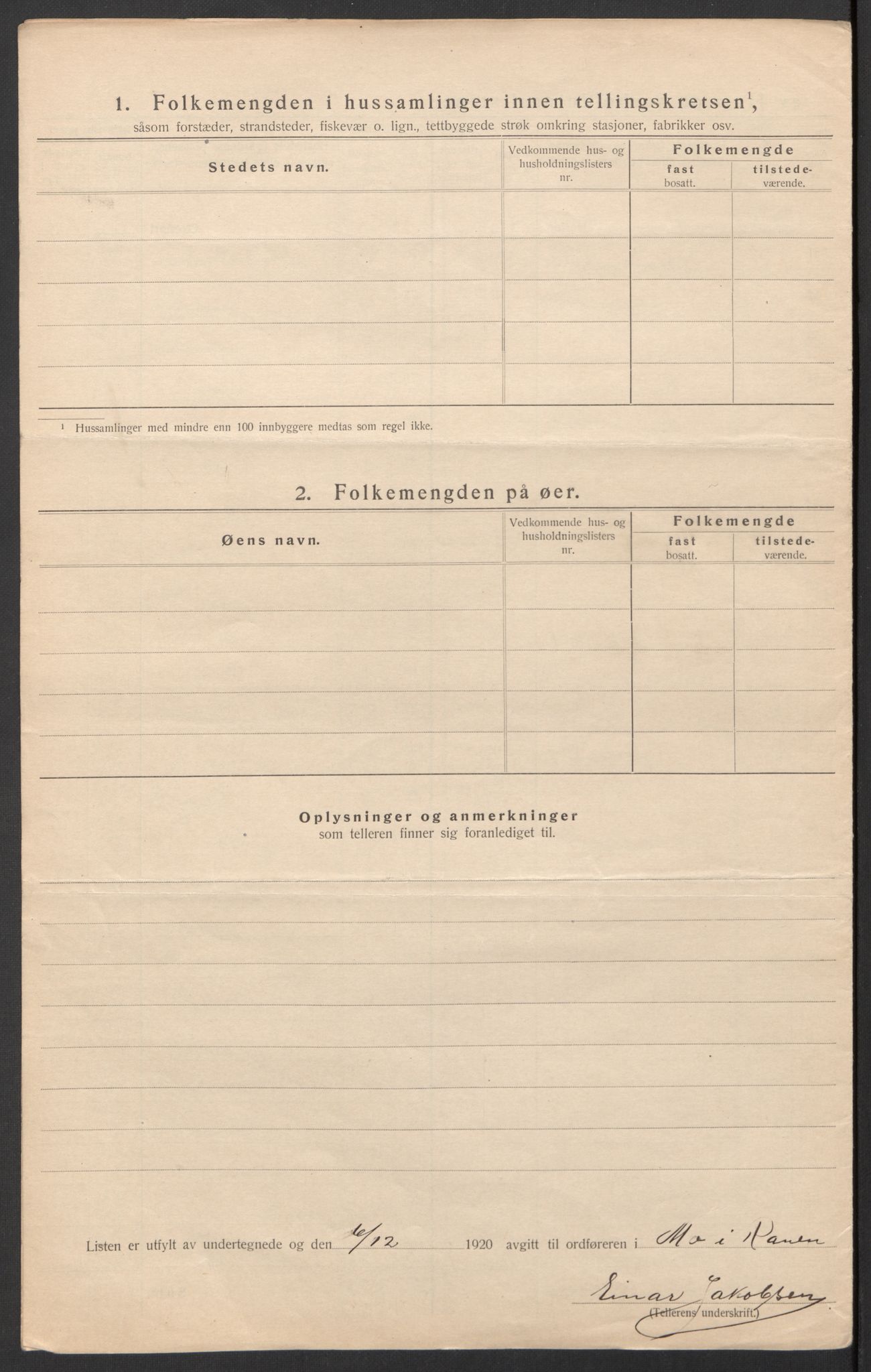 SAT, Folketelling 1920 for 1833 Mo herred, 1920, s. 34