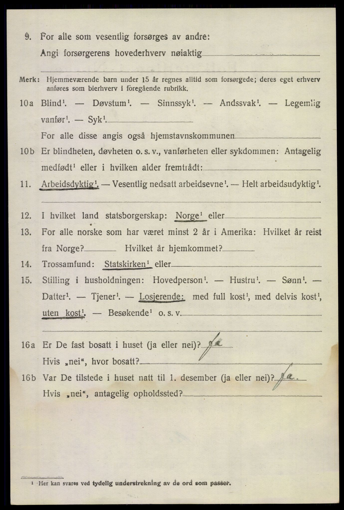 SAKO, Folketelling 1920 for 0824 Gransherad herred, 1920, s. 2693