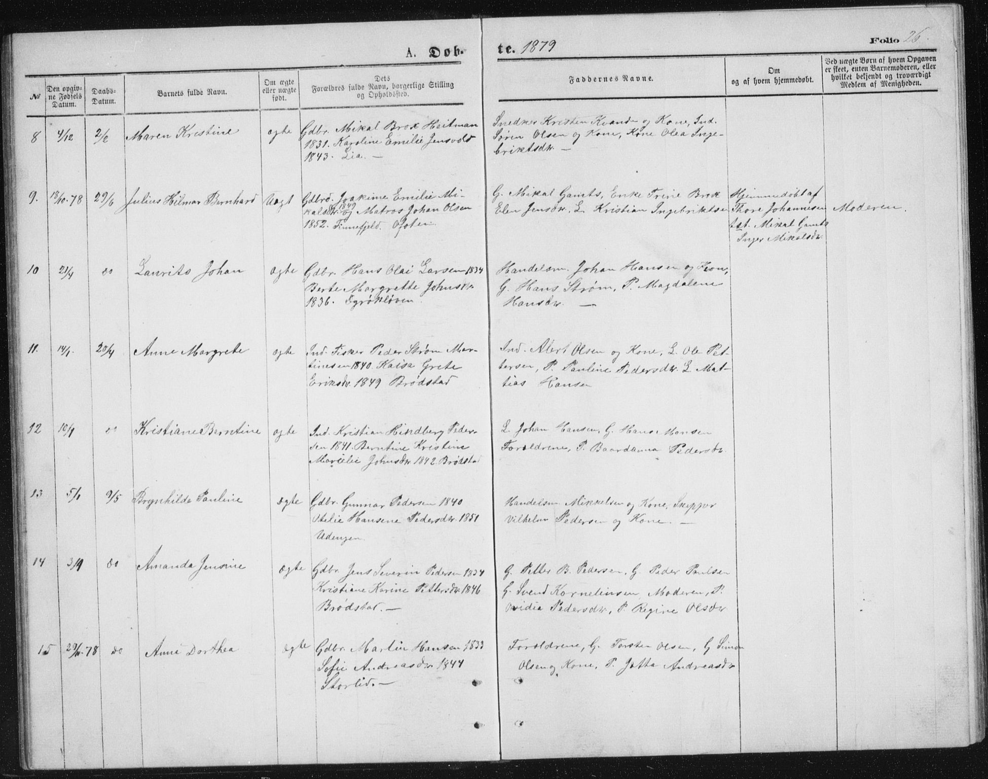 Tranøy sokneprestkontor, SATØ/S-1313/I/Ia/Iab/L0013klokker: Klokkerbok nr. 13, 1874-1896, s. 26