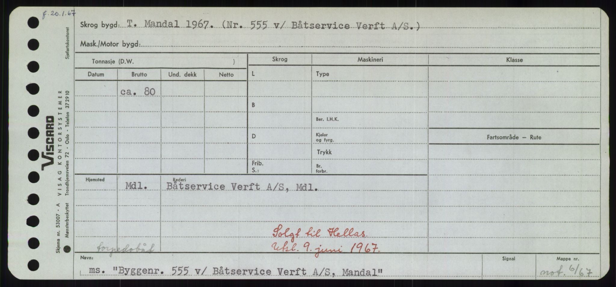 Sjøfartsdirektoratet med forløpere, Skipsmålingen, RA/S-1627/H/Hd/L0006: Fartøy, Byg-Båt, s. 147