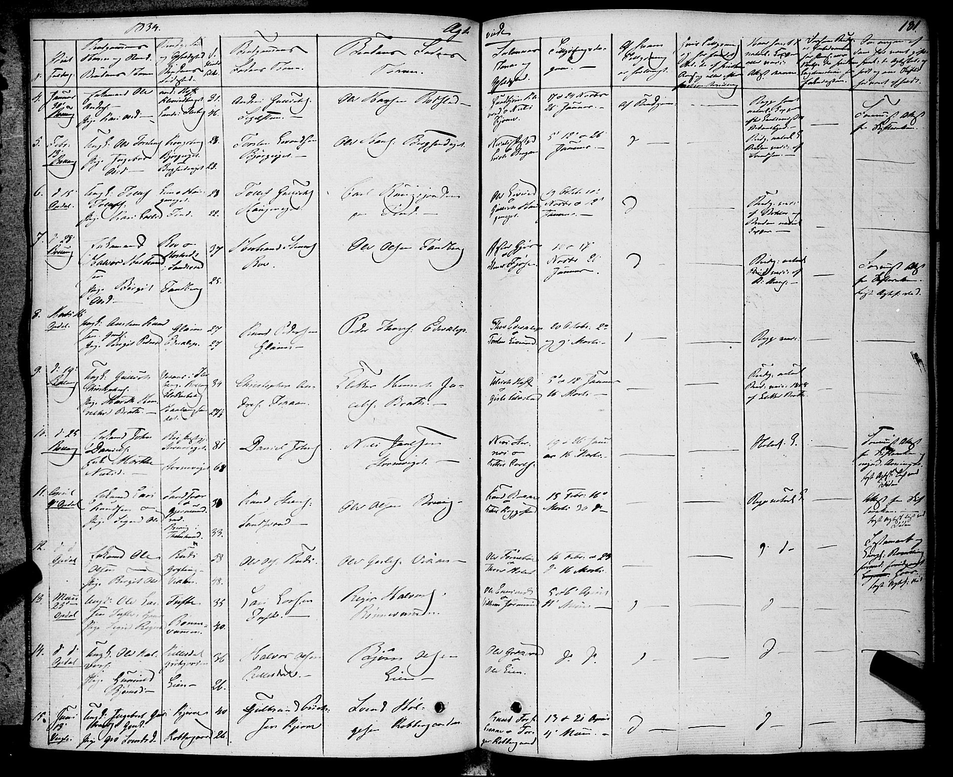 Rollag kirkebøker, SAKO/A-240/F/Fa/L0007: Ministerialbok nr. I 7, 1828-1847, s. 181