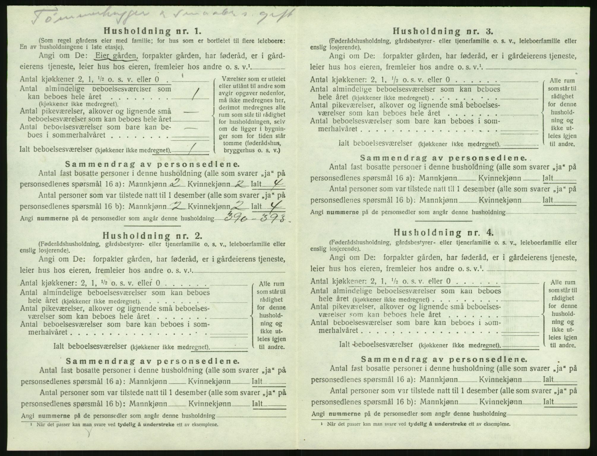 SAK, Folketelling 1920 for 0911 Gjerstad herred, 1920, s. 680