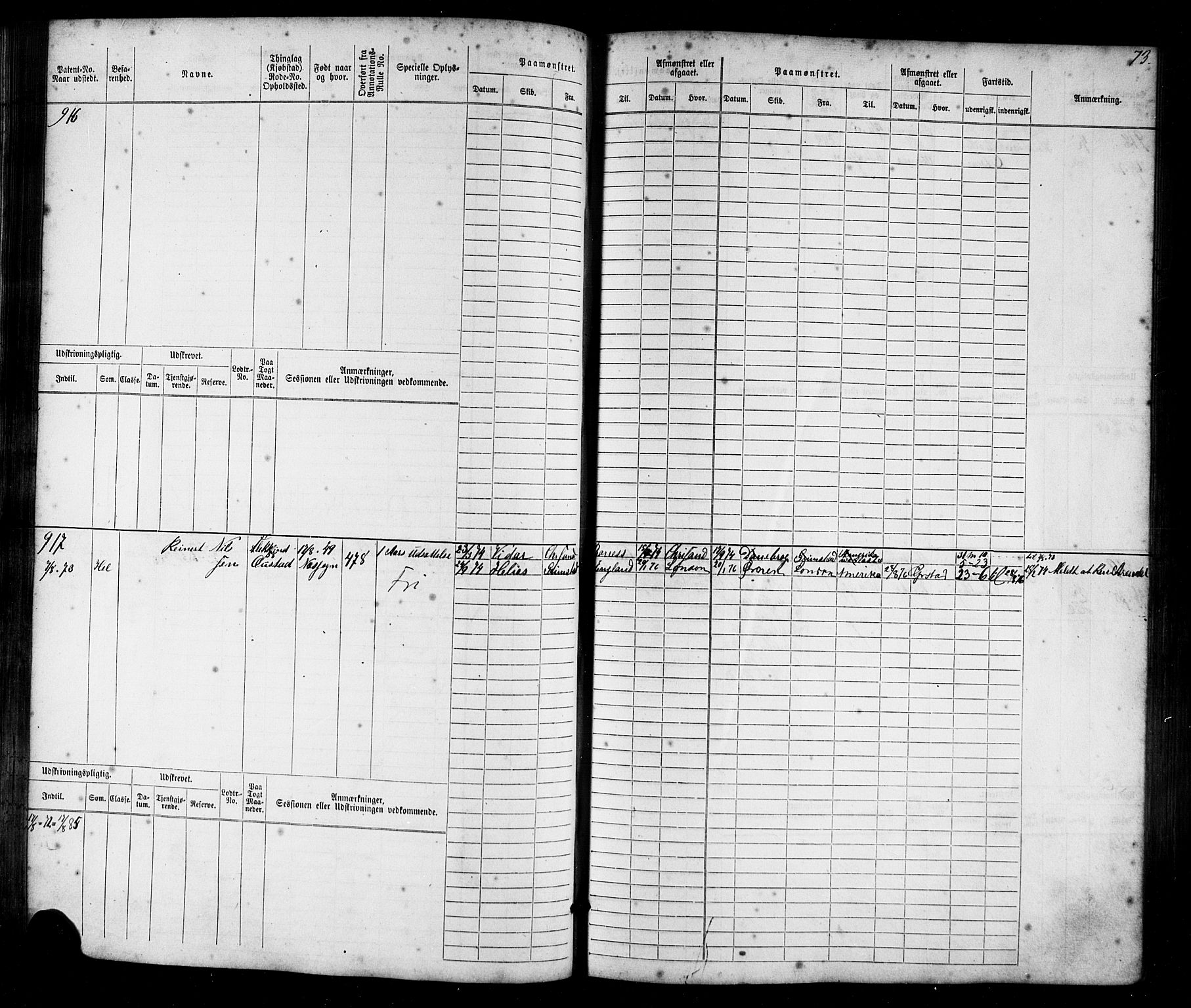 Flekkefjord mønstringskrets, SAK/2031-0018/F/Fb/L0009: Hovedrulle nr 771-1533, Æ-6, 1868-1900, s. 76