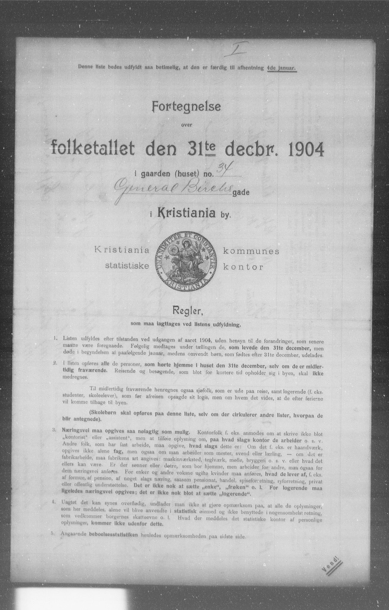 OBA, Kommunal folketelling 31.12.1904 for Kristiania kjøpstad, 1904, s. 5892