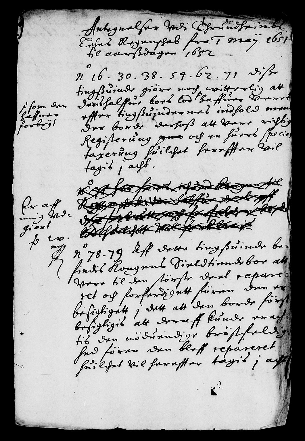 Rentekammeret inntil 1814, Reviderte regnskaper, Lensregnskaper, RA/EA-5023/R/Rb/Rbw/L0107: Trondheim len, 1649-1653