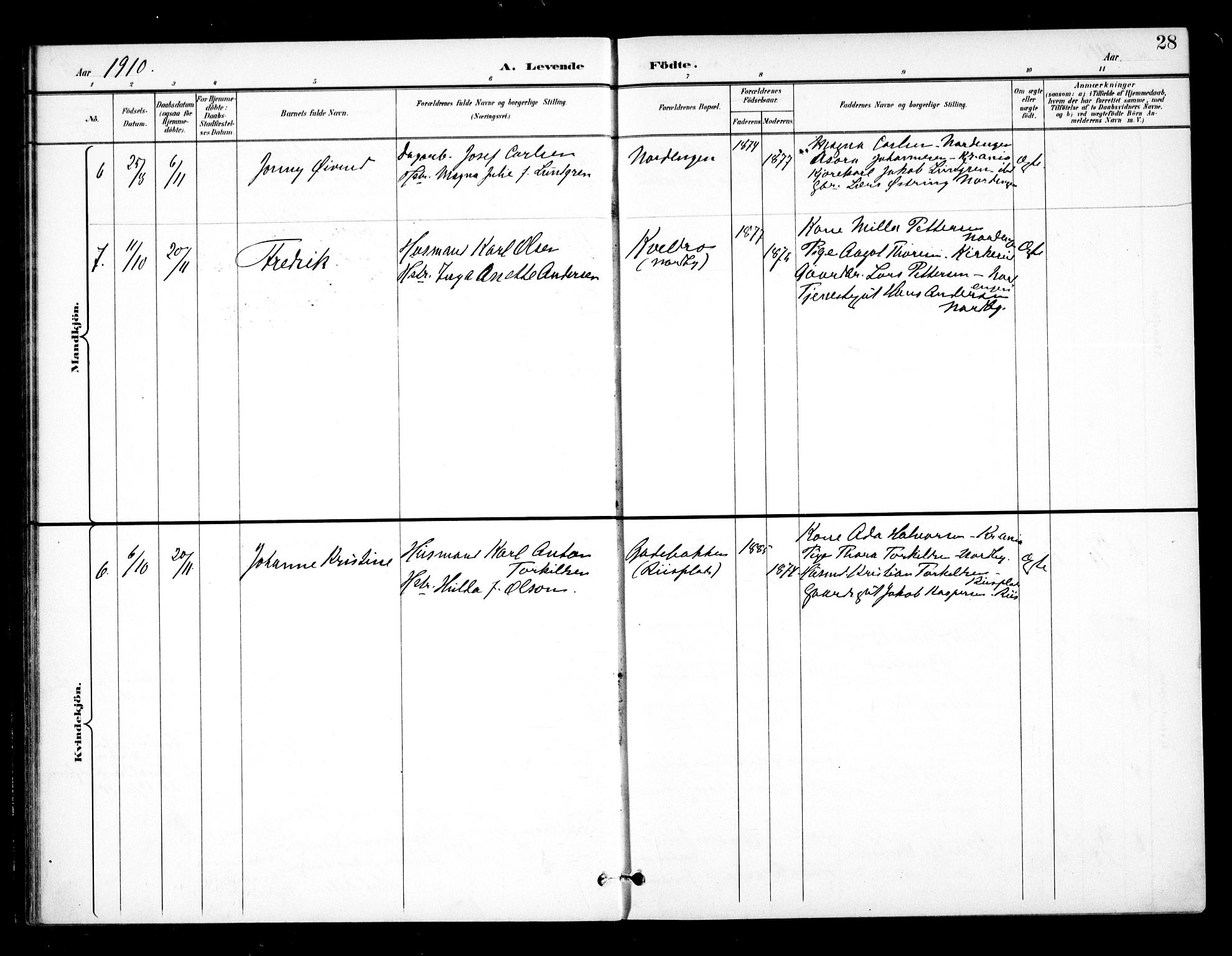 Ås prestekontor Kirkebøker, AV/SAO-A-10894/F/Fb/L0002: Ministerialbok nr. II 2, 1895-1916, s. 28