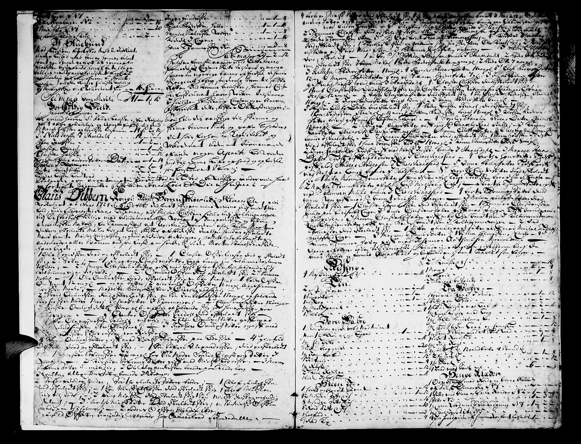 Nedenes sorenskriveri før 1824, SAK/1221-0007/H/Hc/L0010: Skifteprotokoll med register nr 9a, 1722-1727, s. 7b-8a