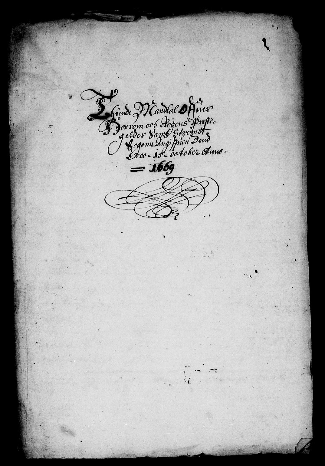 Rentekammeret inntil 1814, Reviderte regnskaper, Stiftamtstueregnskaper, Landkommissariatet på Akershus og Akershus stiftamt, AV/RA-EA-5869/R/Rb/L0058: Akershus stiftamt, 1669