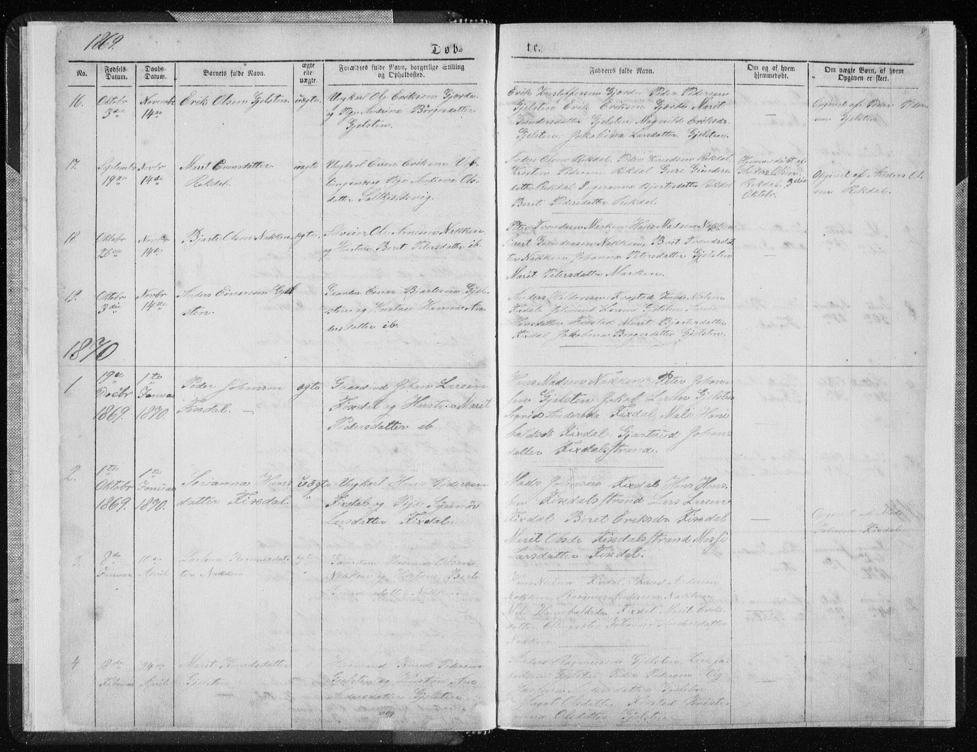 Ministerialprotokoller, klokkerbøker og fødselsregistre - Møre og Romsdal, SAT/A-1454/540/L0541: Klokkerbok nr. 540C01, 1867-1920, s. 8