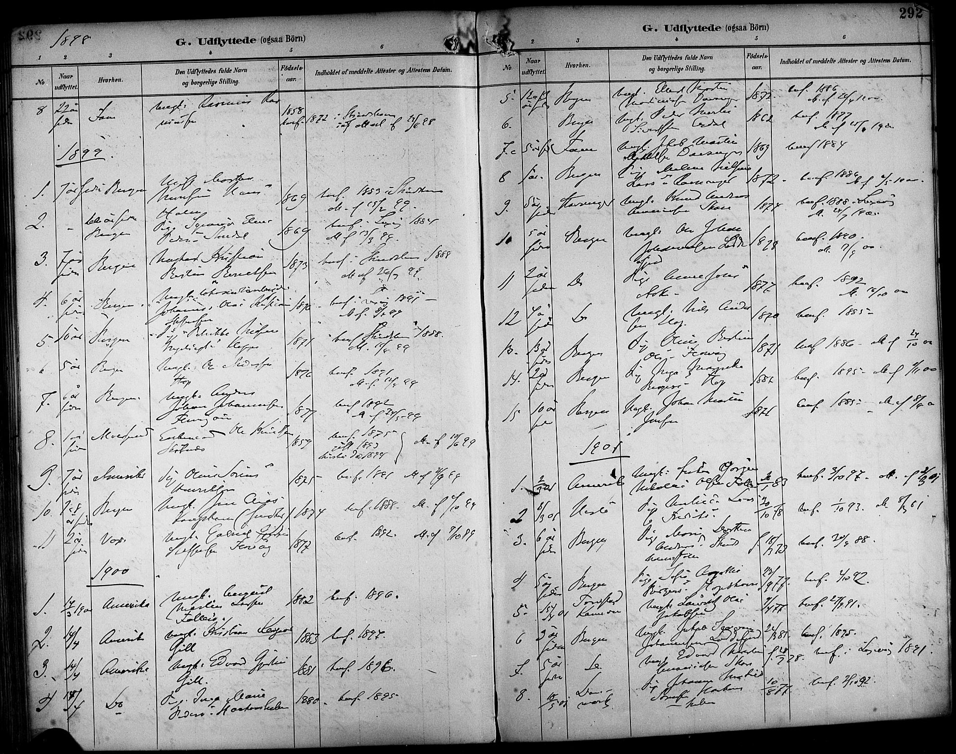 Askøy Sokneprestembete, AV/SAB-A-74101/H/Ha/Haa/Haab/L0002: Ministerialbok nr. B 2, 1889-1902, s. 292