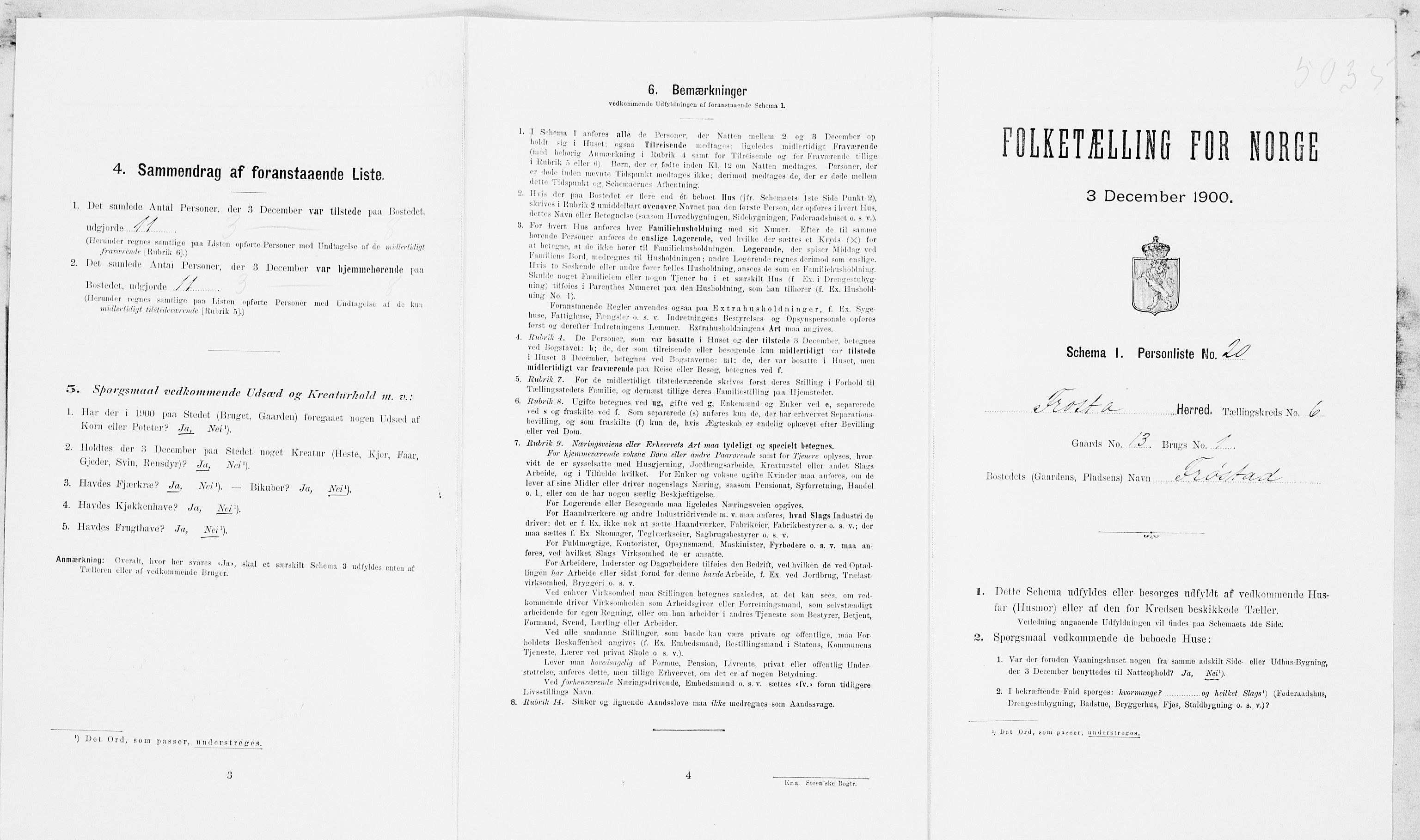 SAT, Folketelling 1900 for 1717 Frosta herred, 1900, s. 771