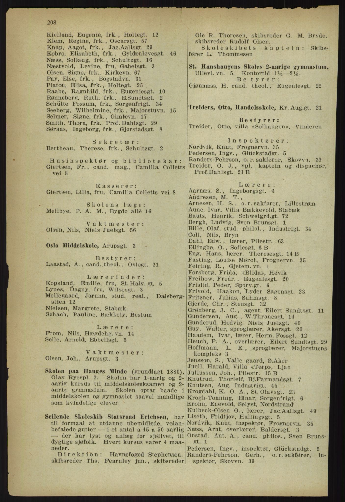 Kristiania/Oslo adressebok, PUBL/-, 1918, s. 221