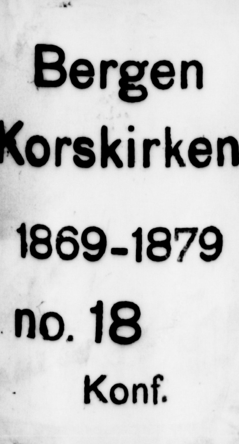 Korskirken sokneprestembete, SAB/A-76101/H/Hab: Klokkerbok nr. C 2, 1869-1879