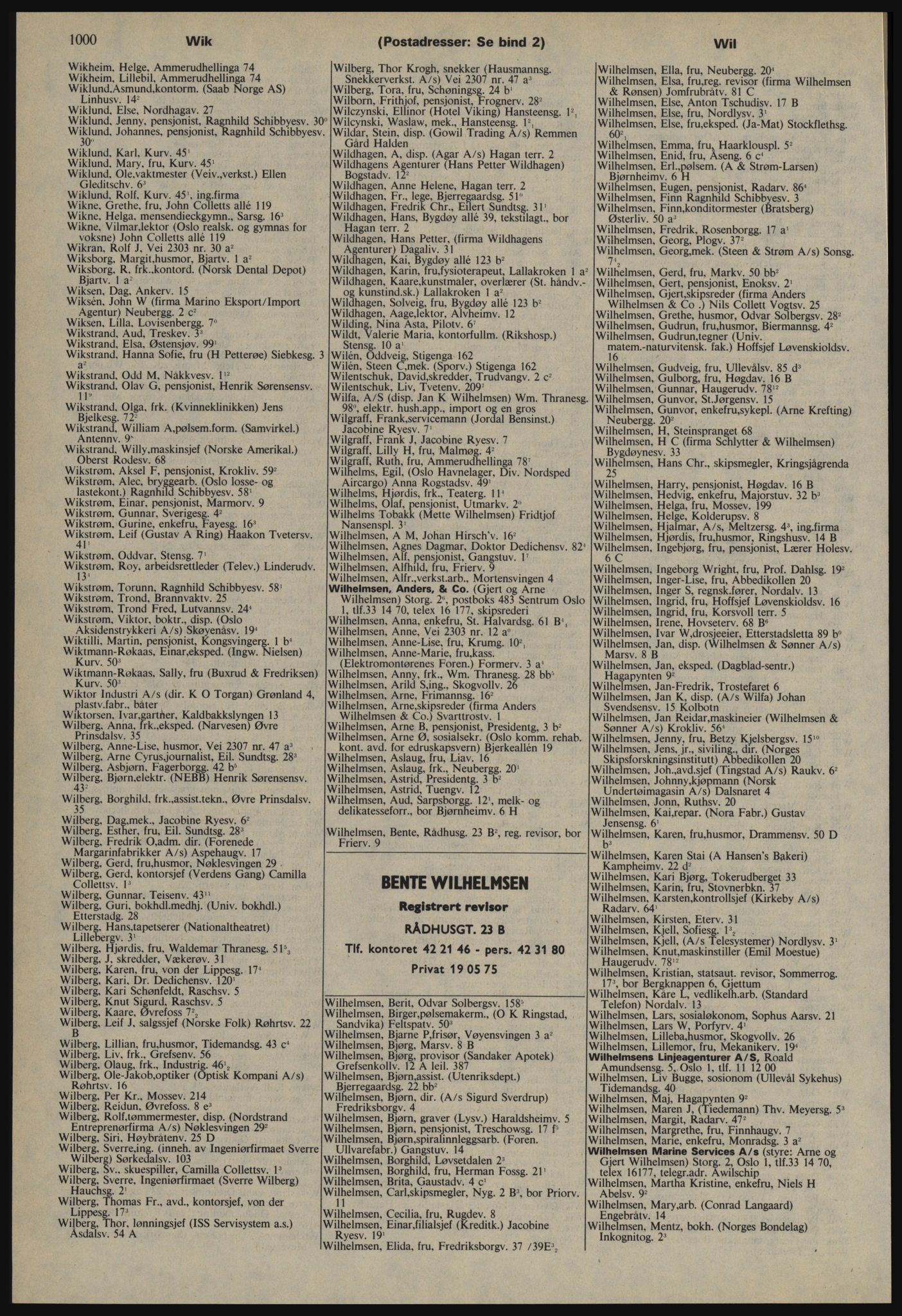 Kristiania/Oslo adressebok, PUBL/-, 1978-1979, s. 1000