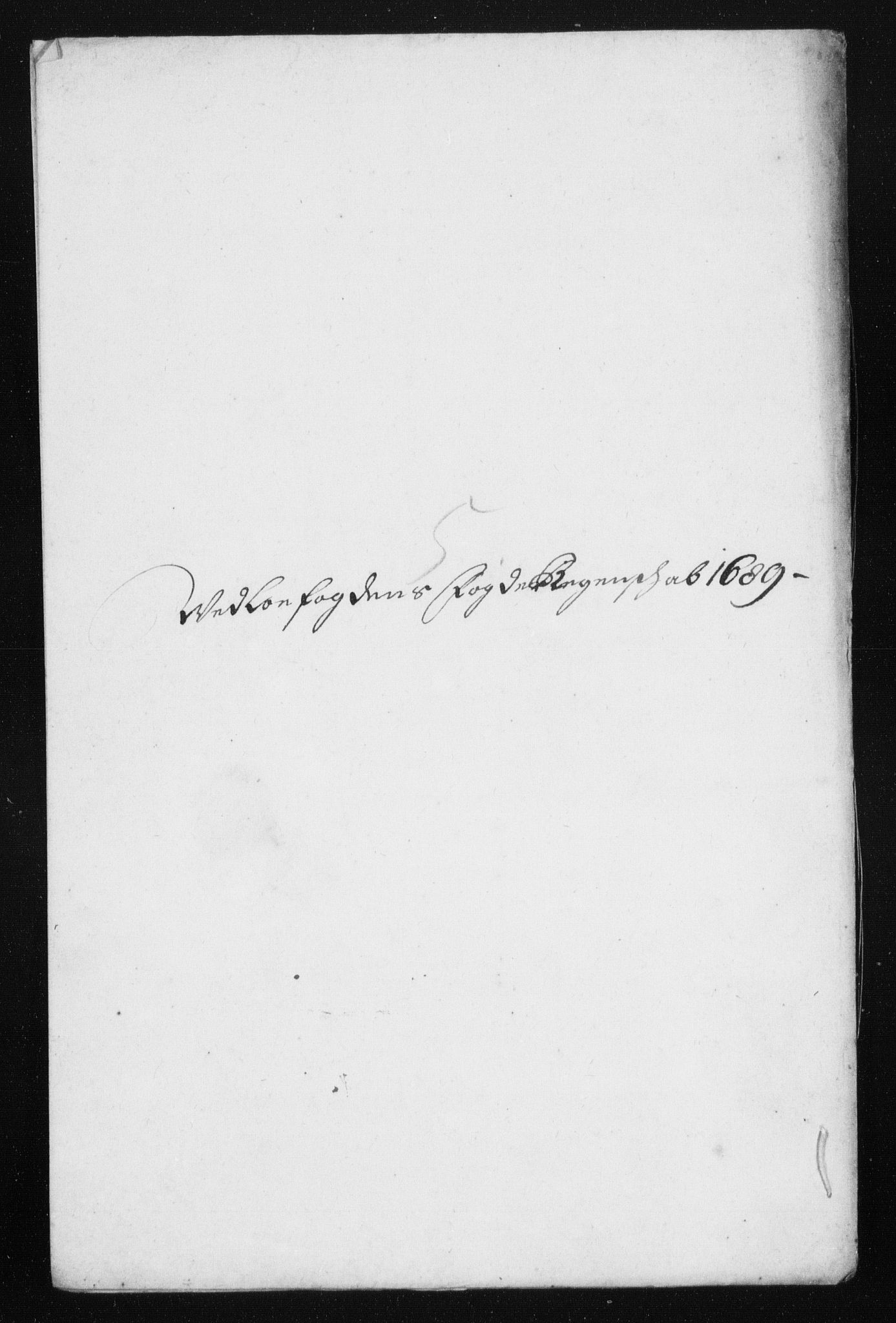 Rentekammeret inntil 1814, Reviderte regnskaper, Stiftamtstueregnskaper, Trondheim stiftamt og Nordland amt, AV/RA-EA-6044/R/Rh/L0013: Nordland amt, 1689