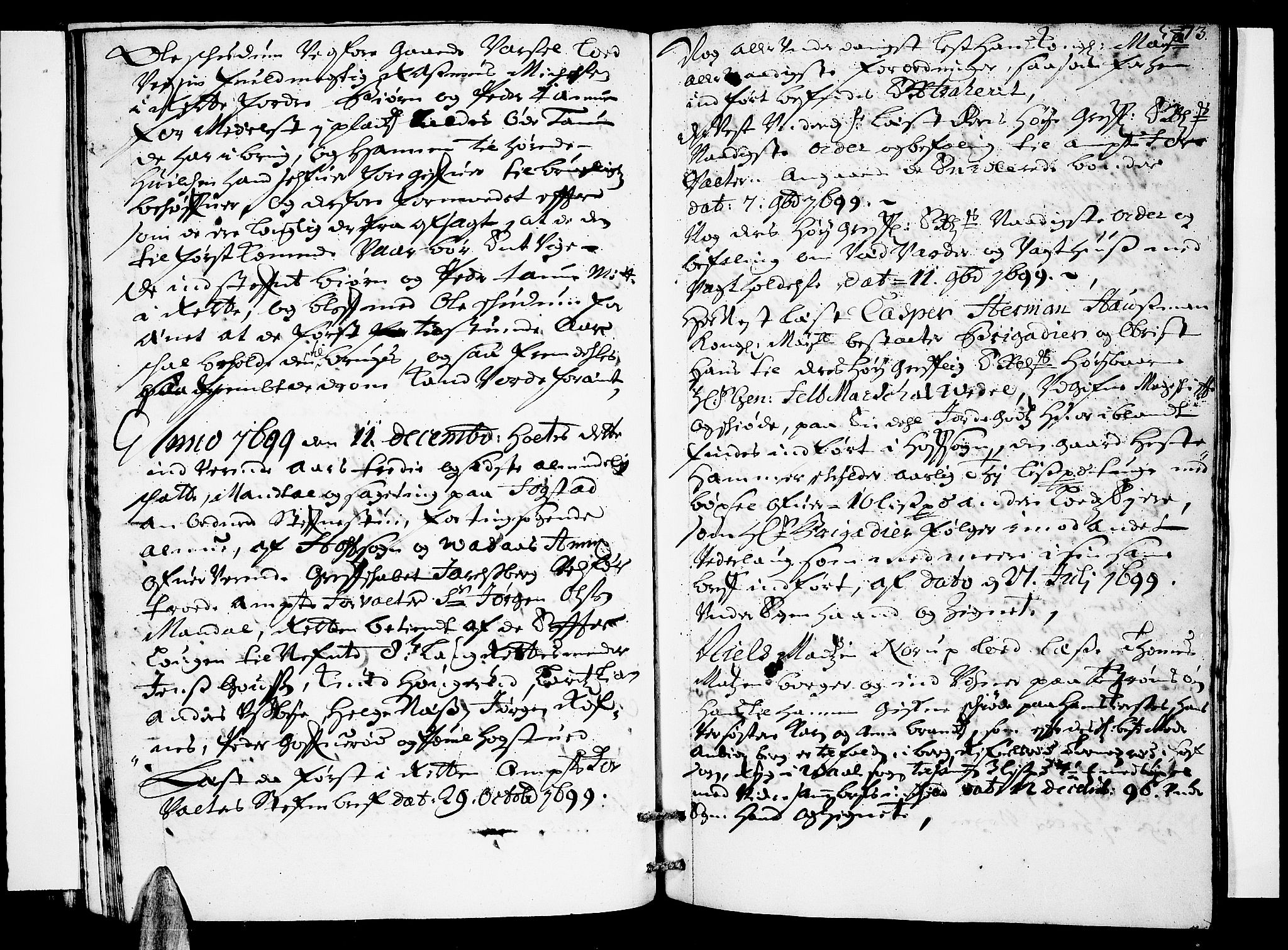 Nordre Jarlsberg sorenskriveri, SAKO/A-80/F/Fa/Faa/L0010: Tingbok, 1699-1701, s. 73