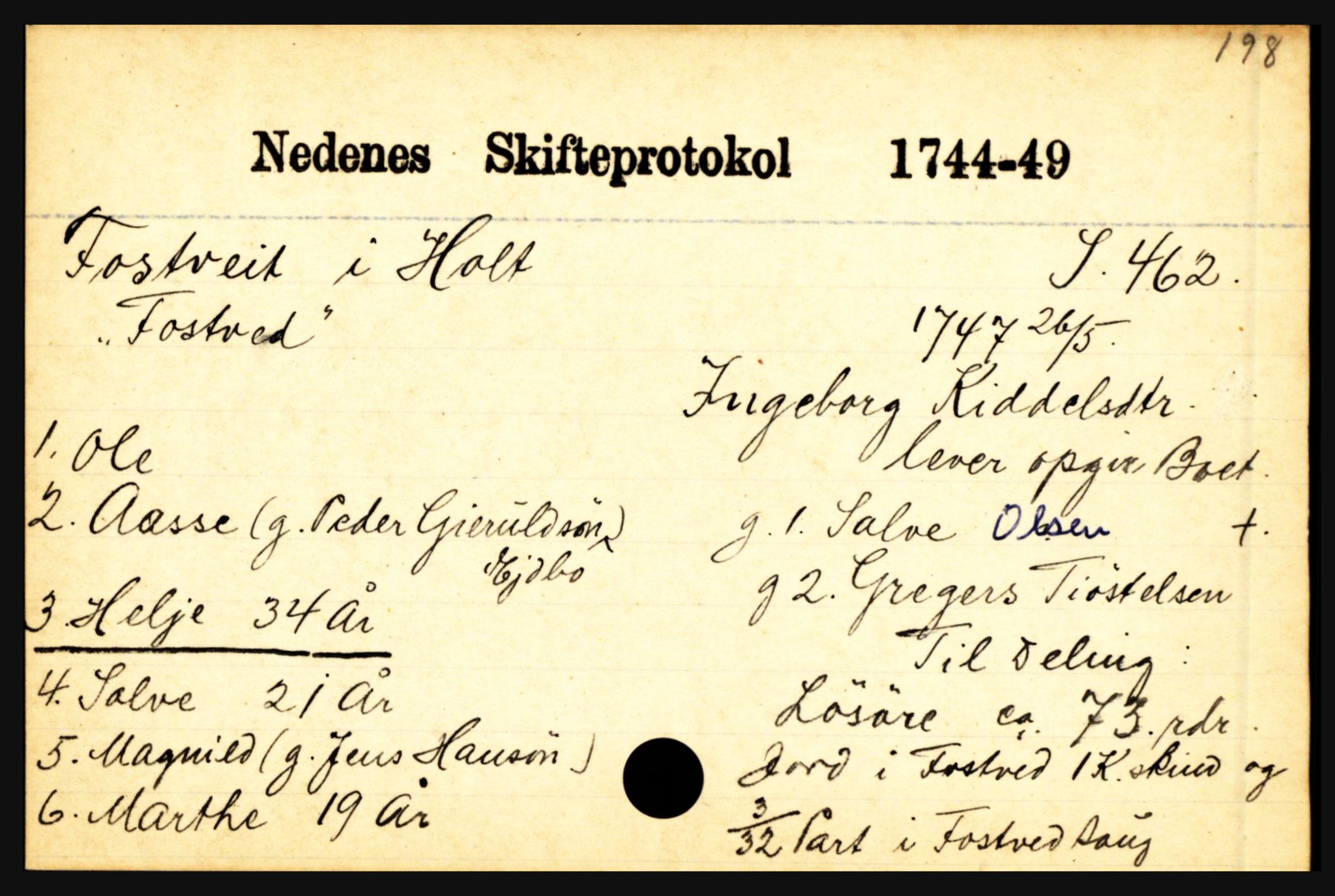 Nedenes sorenskriveri før 1824, SAK/1221-0007/H, s. 7569