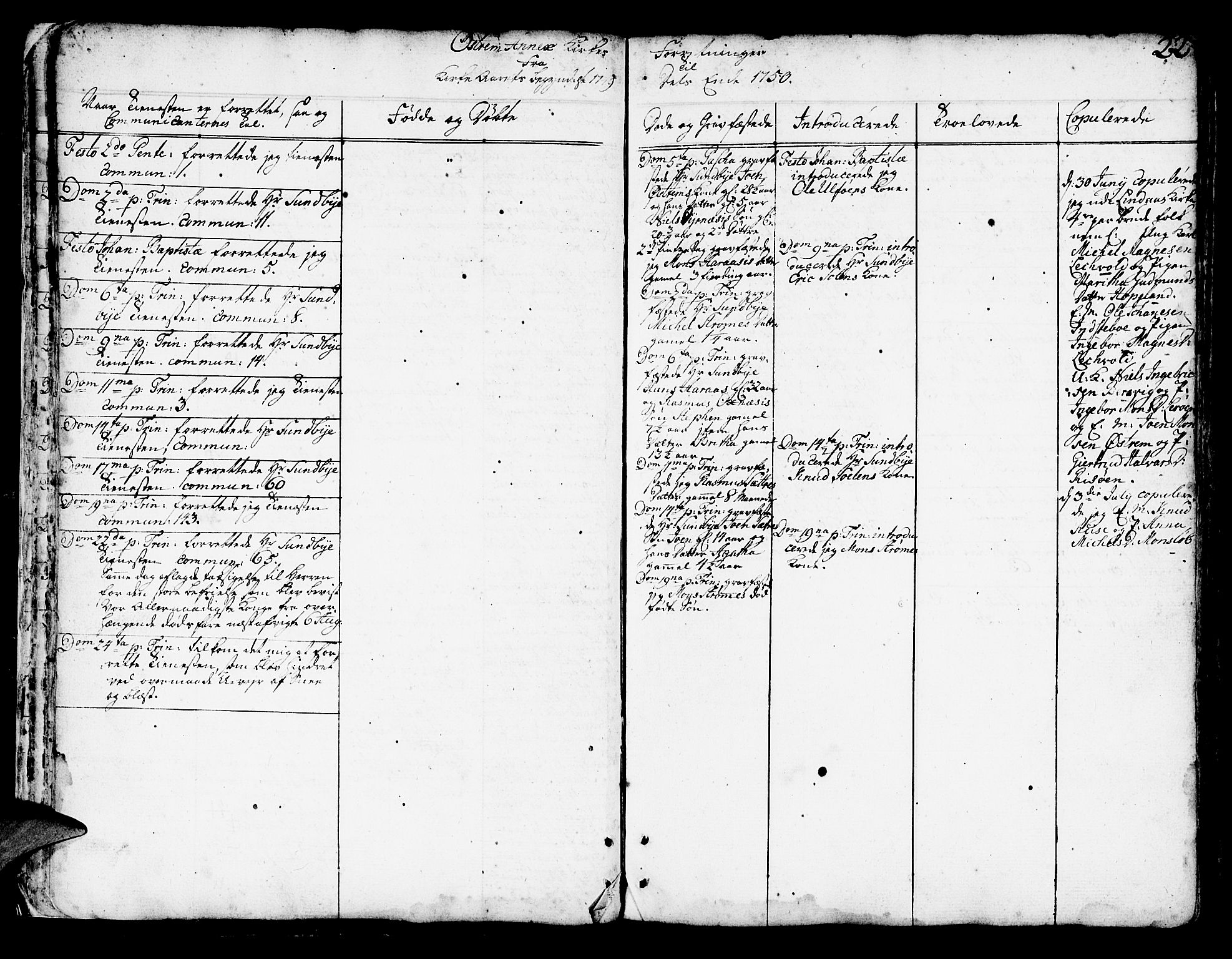 Lindås Sokneprestembete, SAB/A-76701/H/Haa: Ministerialbok nr. A 3, 1748-1764, s. 22