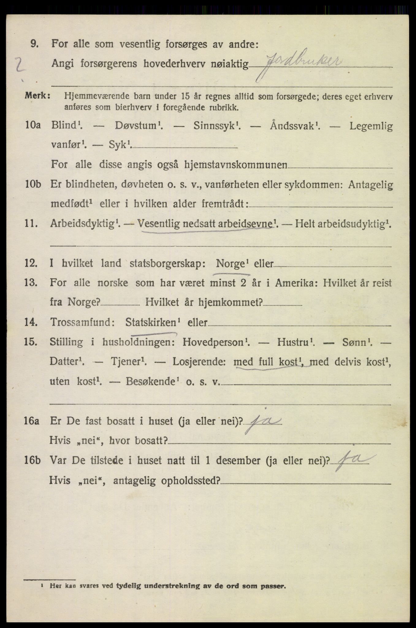 SAH, Folketelling 1920 for 0518 Nord-Fron herred, 1920, s. 2671