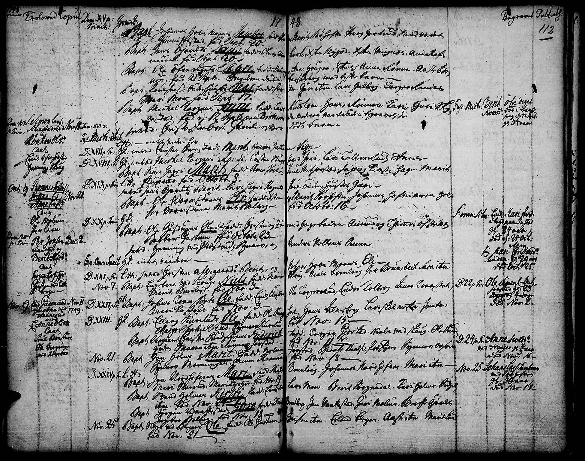 Fåberg prestekontor, AV/SAH-PREST-086/H/Ha/Haa/L0001: Ministerialbok nr. 1, 1727-1775, s. 112