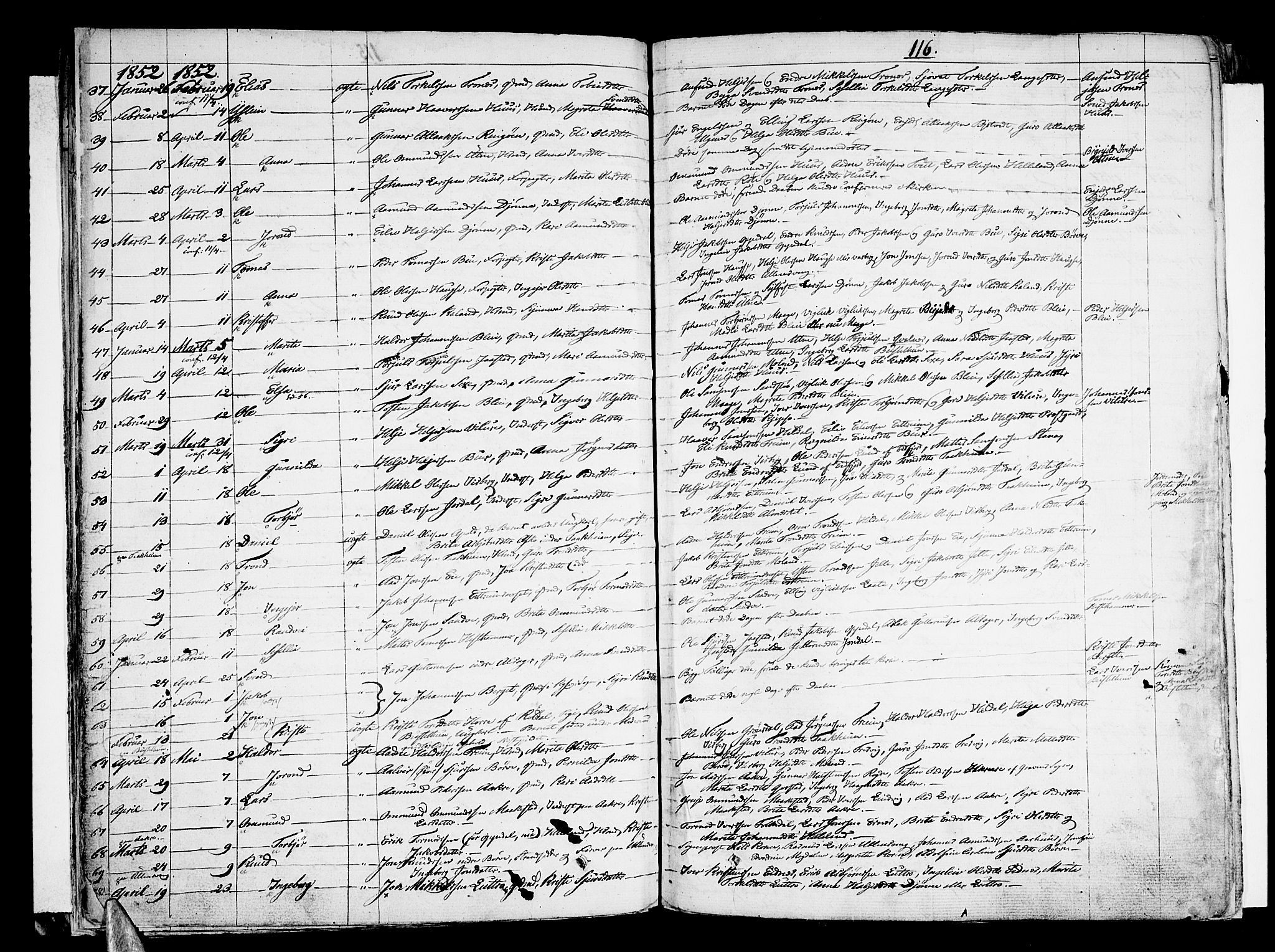 Ullensvang sokneprestembete, SAB/A-78701/H/Haa: Ministerialbok nr. A 10, 1825-1853, s. 116
