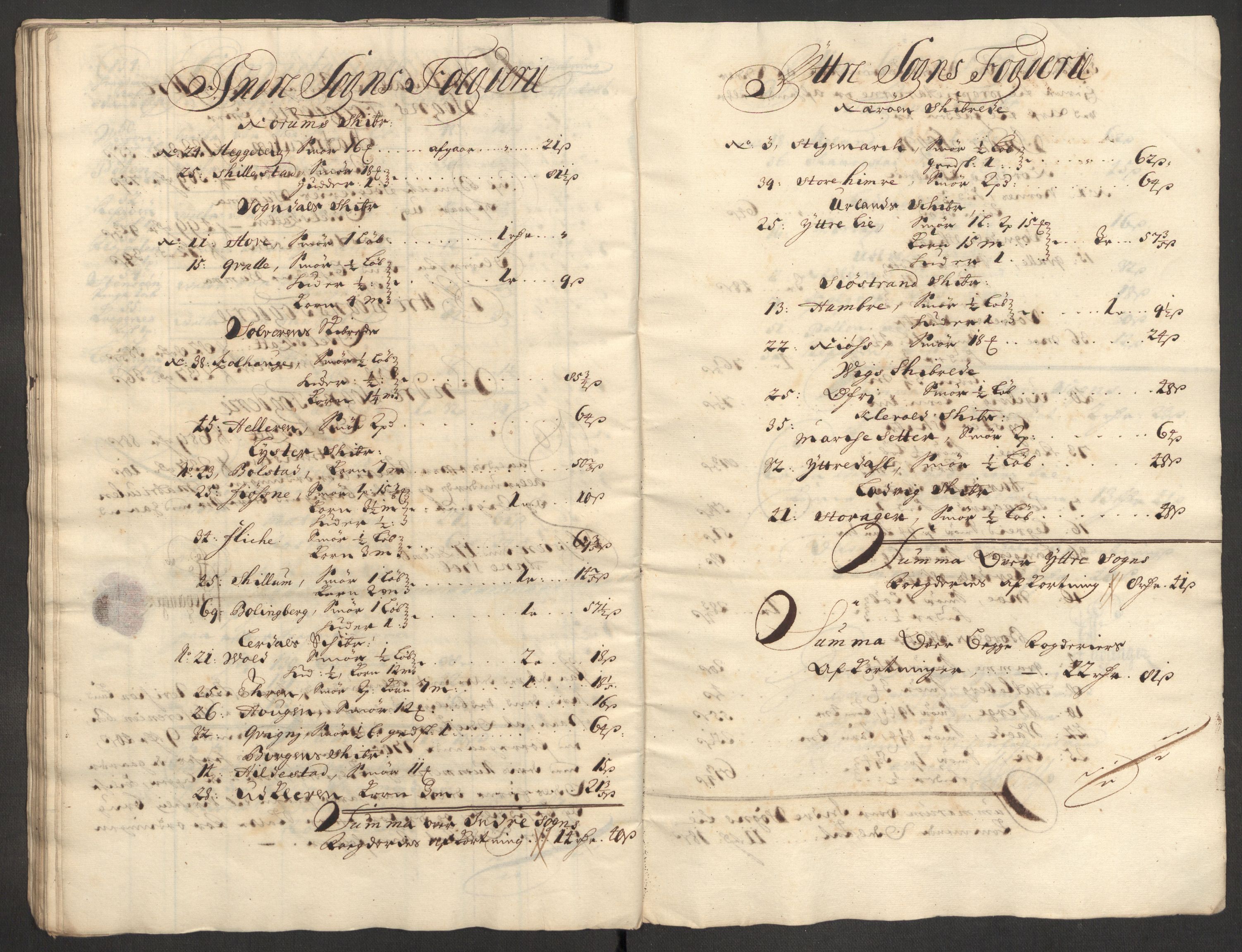 Rentekammeret inntil 1814, Reviderte regnskaper, Fogderegnskap, RA/EA-4092/R52/L3314: Fogderegnskap Sogn, 1705-1707, s. 304