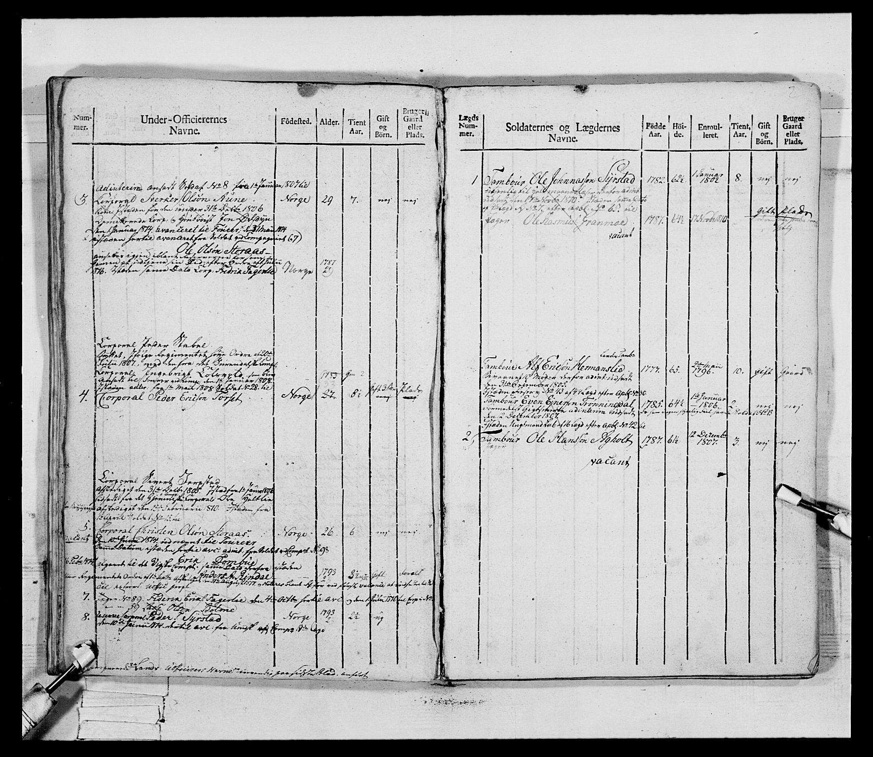 Generalitets- og kommissariatskollegiet, Det kongelige norske kommissariatskollegium, AV/RA-EA-5420/E/Eh/L0083b: 2. Trondheimske nasjonale infanteriregiment, 1810, s. 242