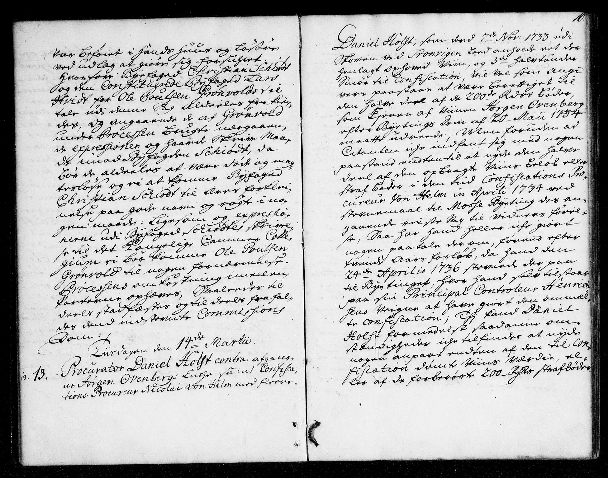 Overhoffretten 1667-1797, AV/RA-EA-2884/Aa/L0071: Avsiktsprotokoll, 1741, s. 9b-10a