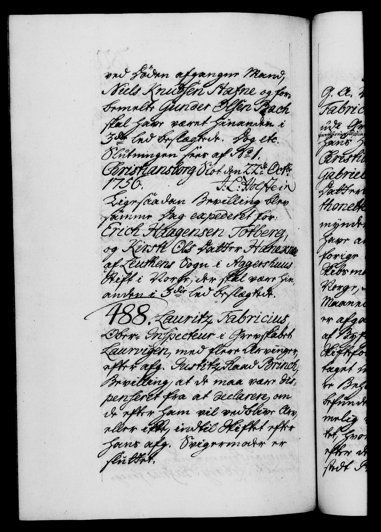 Danske Kanselli 1572-1799, RA/EA-3023/F/Fc/Fca/Fcaa/L0039: Norske registre, 1755-1756, s. 780b