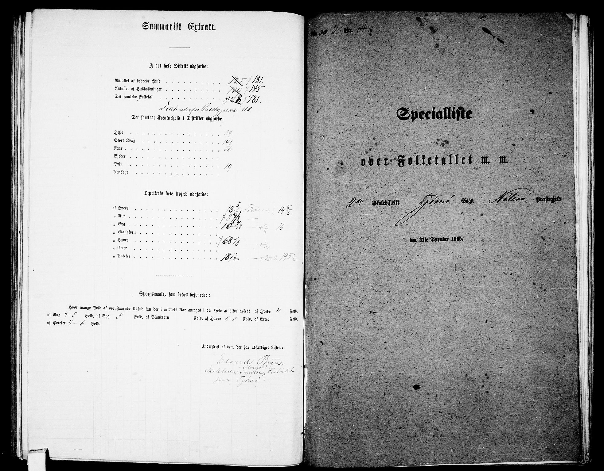 RA, Folketelling 1865 for 0722P Nøtterøy prestegjeld, 1865, s. 232
