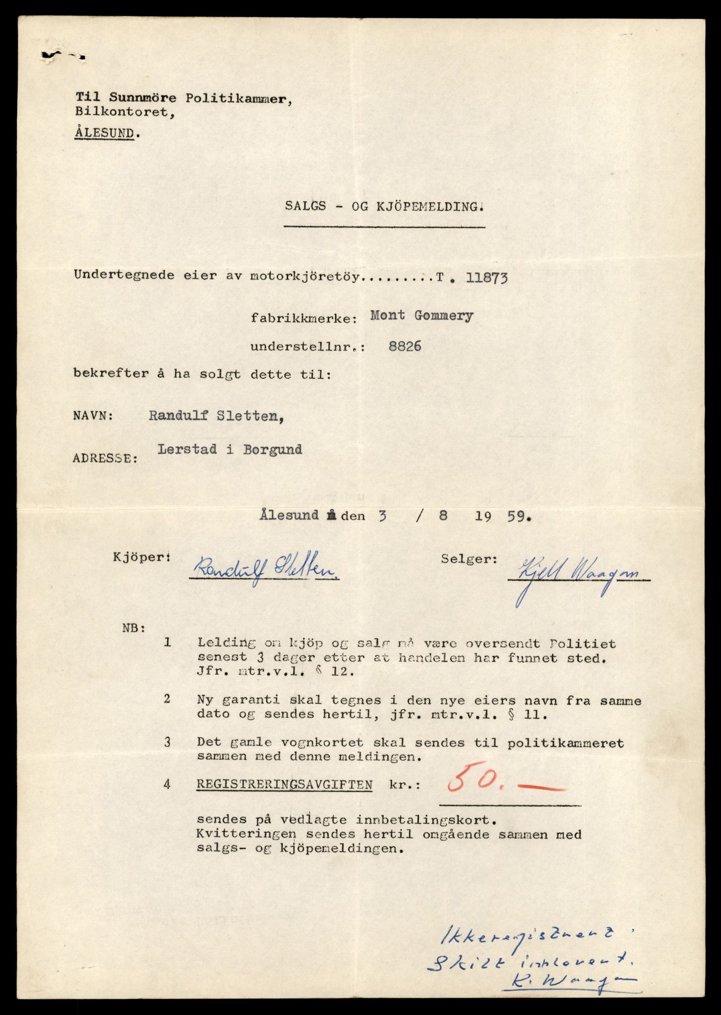 Møre og Romsdal vegkontor - Ålesund trafikkstasjon, AV/SAT-A-4099/F/Fe/L0031: Registreringskort for kjøretøy T 11800 - T 11996, 1927-1998, s. 1349