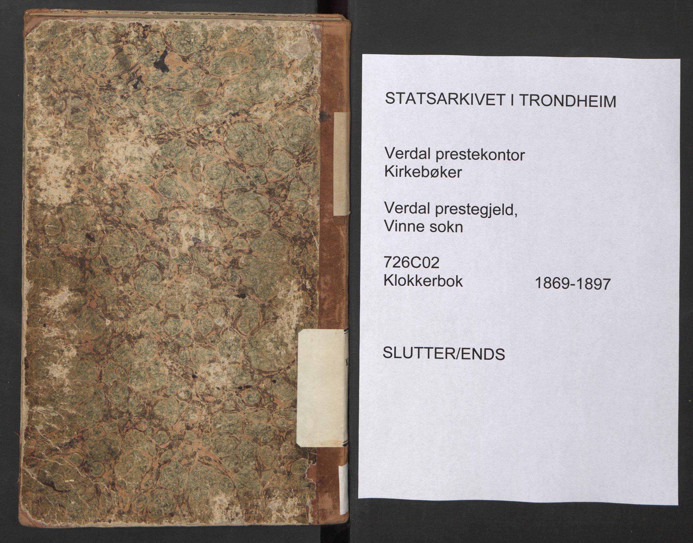 Ministerialprotokoller, klokkerbøker og fødselsregistre - Nord-Trøndelag, SAT/A-1458/726/L0271: Klokkerbok nr. 726C02, 1869-1897