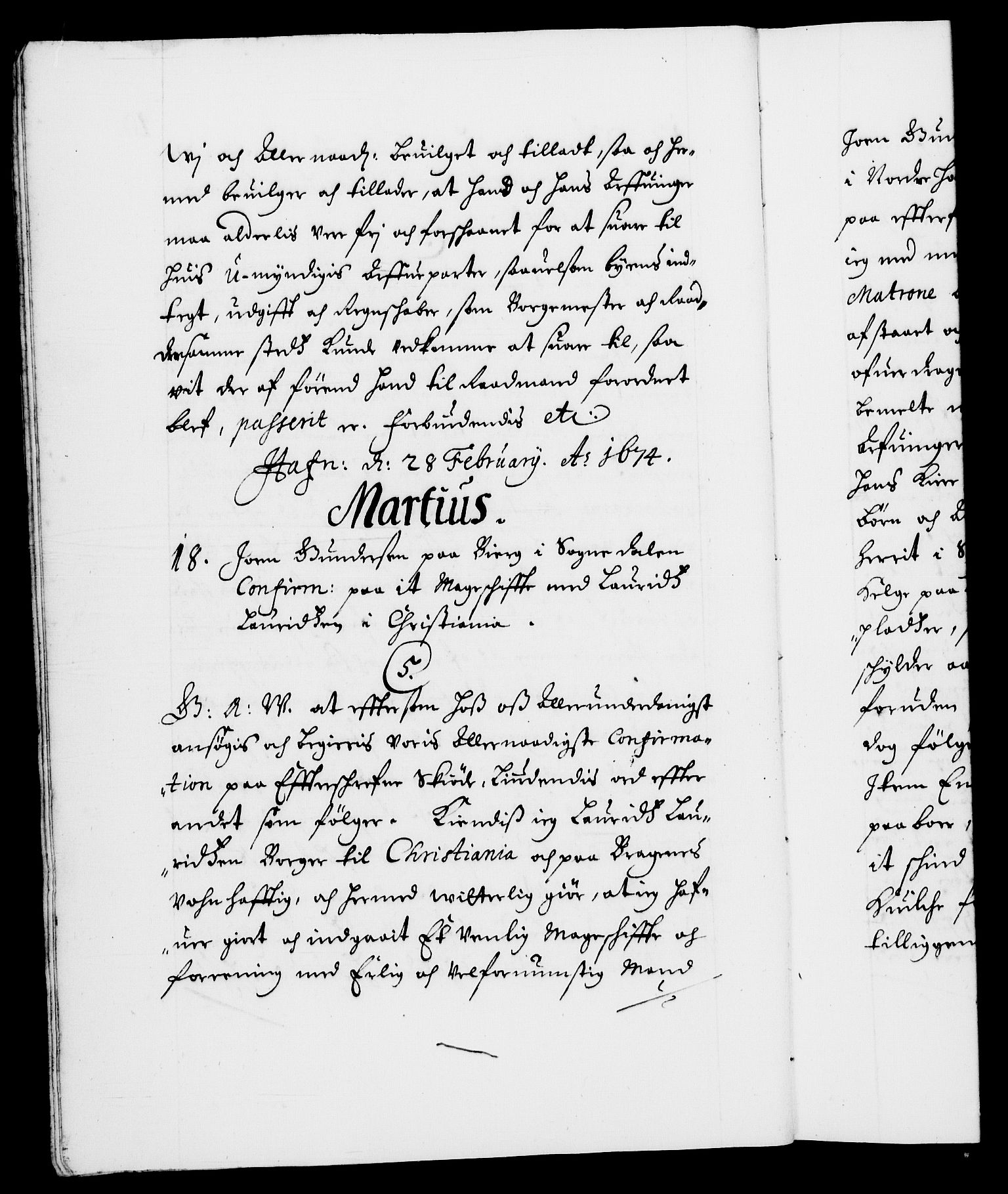 Danske Kanselli 1572-1799, RA/EA-3023/F/Fc/Fca/Fcaa/L0012: Norske registre (mikrofilm), 1674-1680, s. 10b