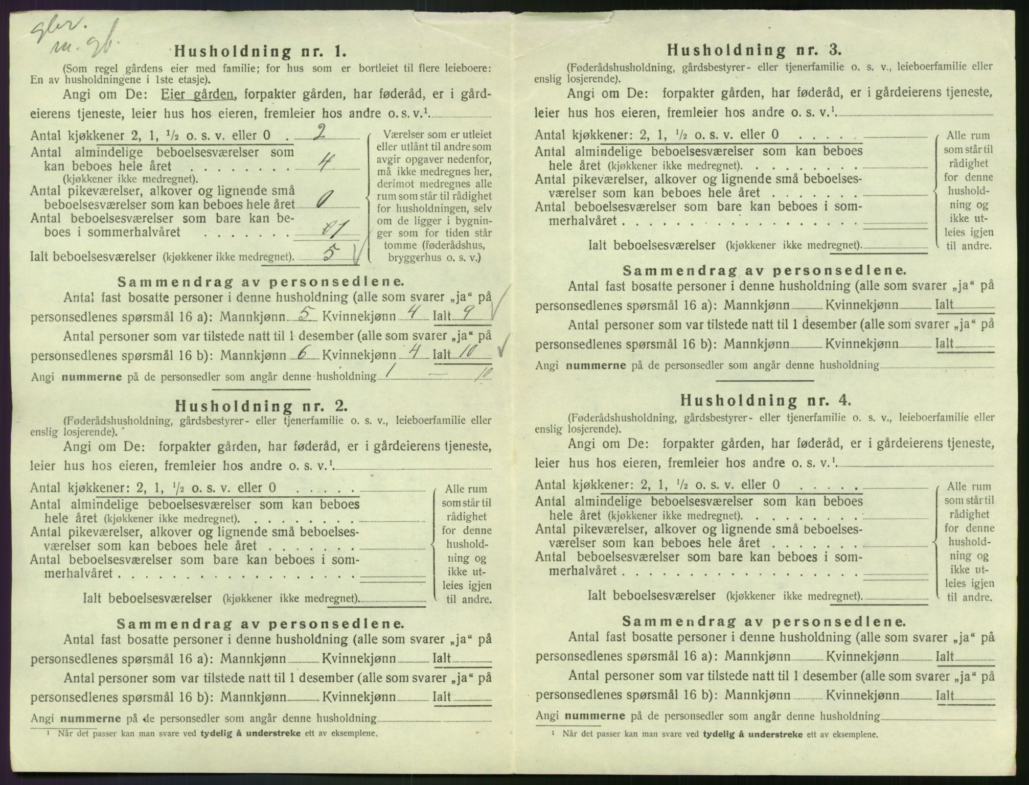 SAK, Folketelling 1920 for 1023 Finsland herred, 1920, s. 369